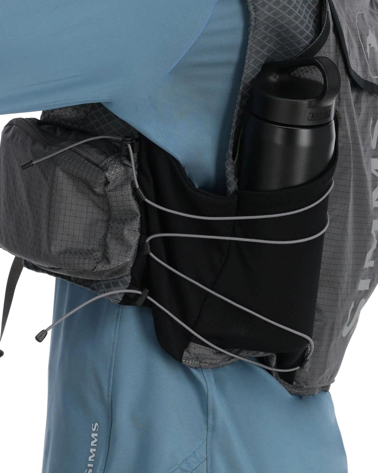 Hot Simms Fishing Flyweight Fishing Vest Smoke