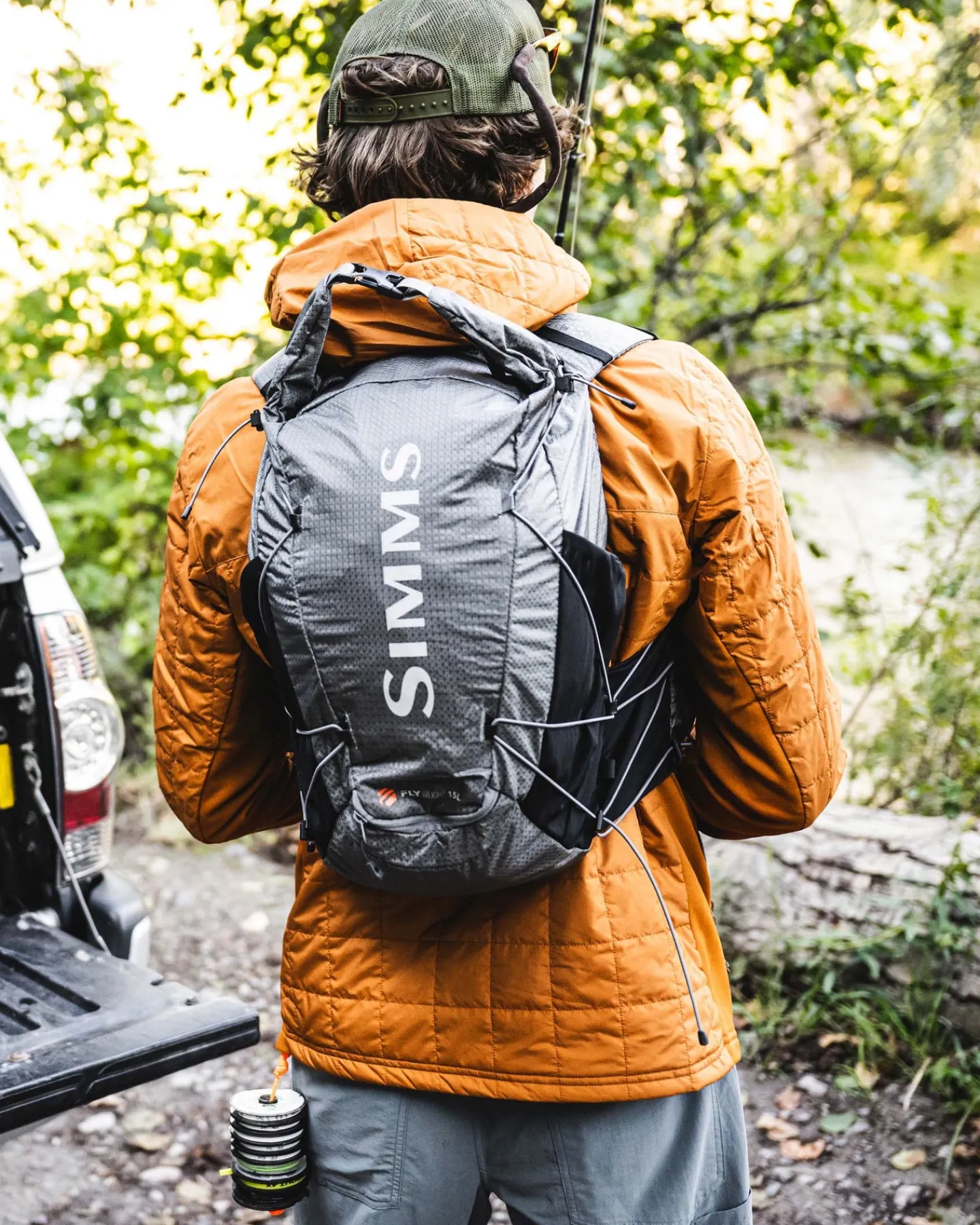 Sale Simms Fishing Flyweight Vest Pack Smoke