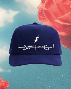 Outlet Simms Fishing Grateful Dead Double Haul Cap Lightning Script Navy