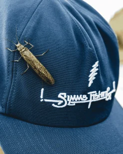Outlet Simms Fishing Grateful Dead Double Haul Cap Lightning Script Navy