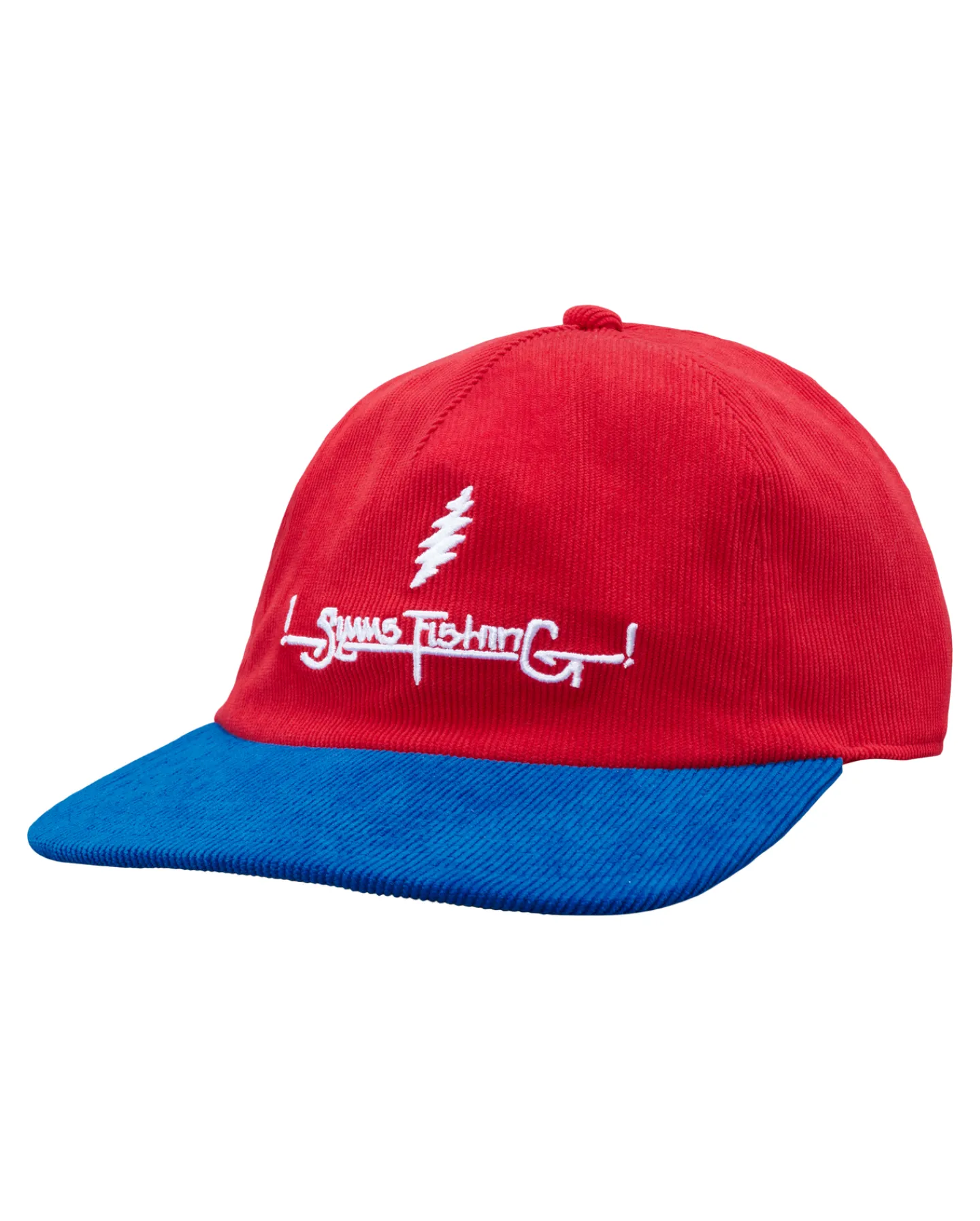 Outlet Simms Fishing Grateful Dead Double Haul Corduroy Cap Lightning Script Red