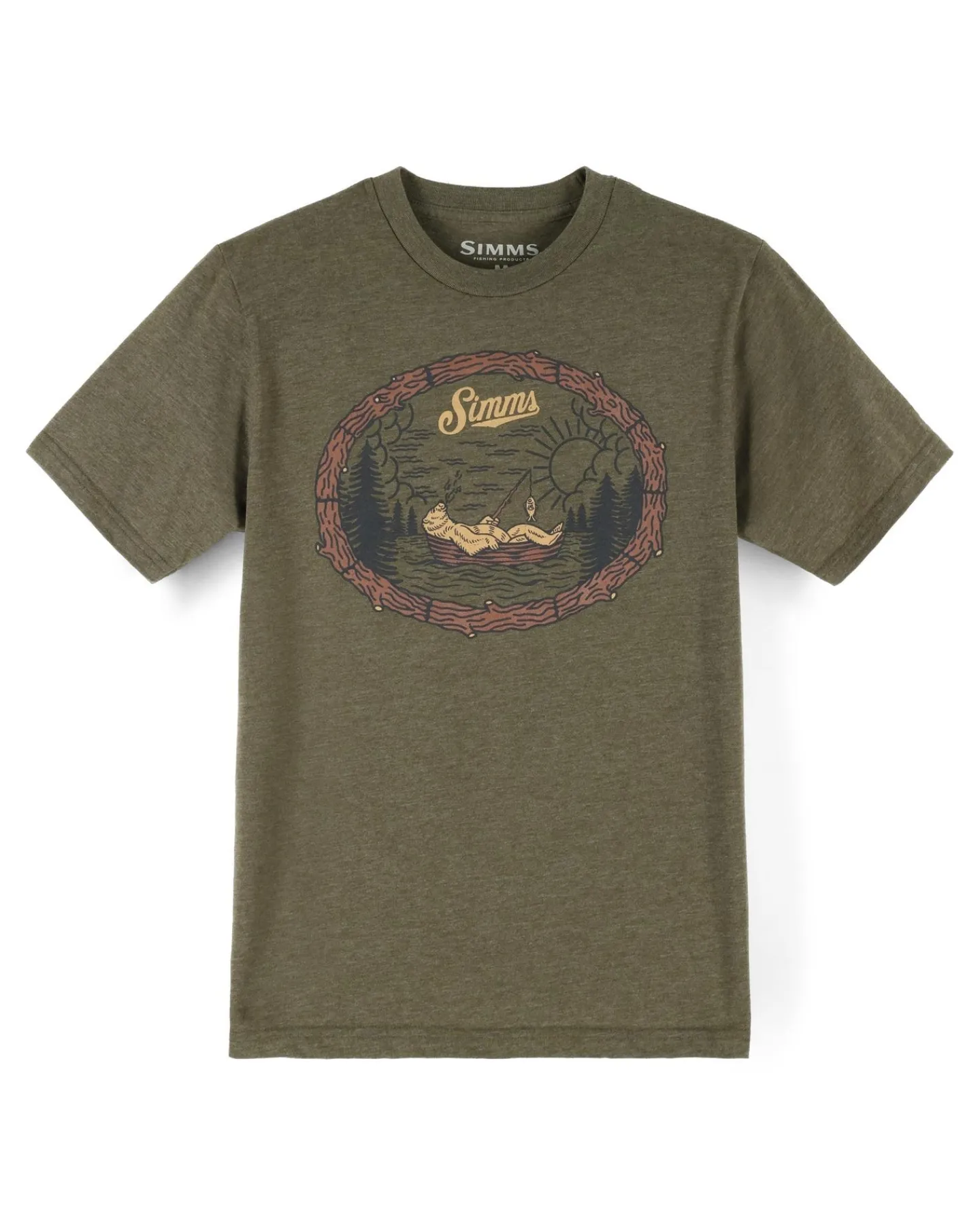 Discount Simms Fishing Kid's Lazy Bear T-Shirt
