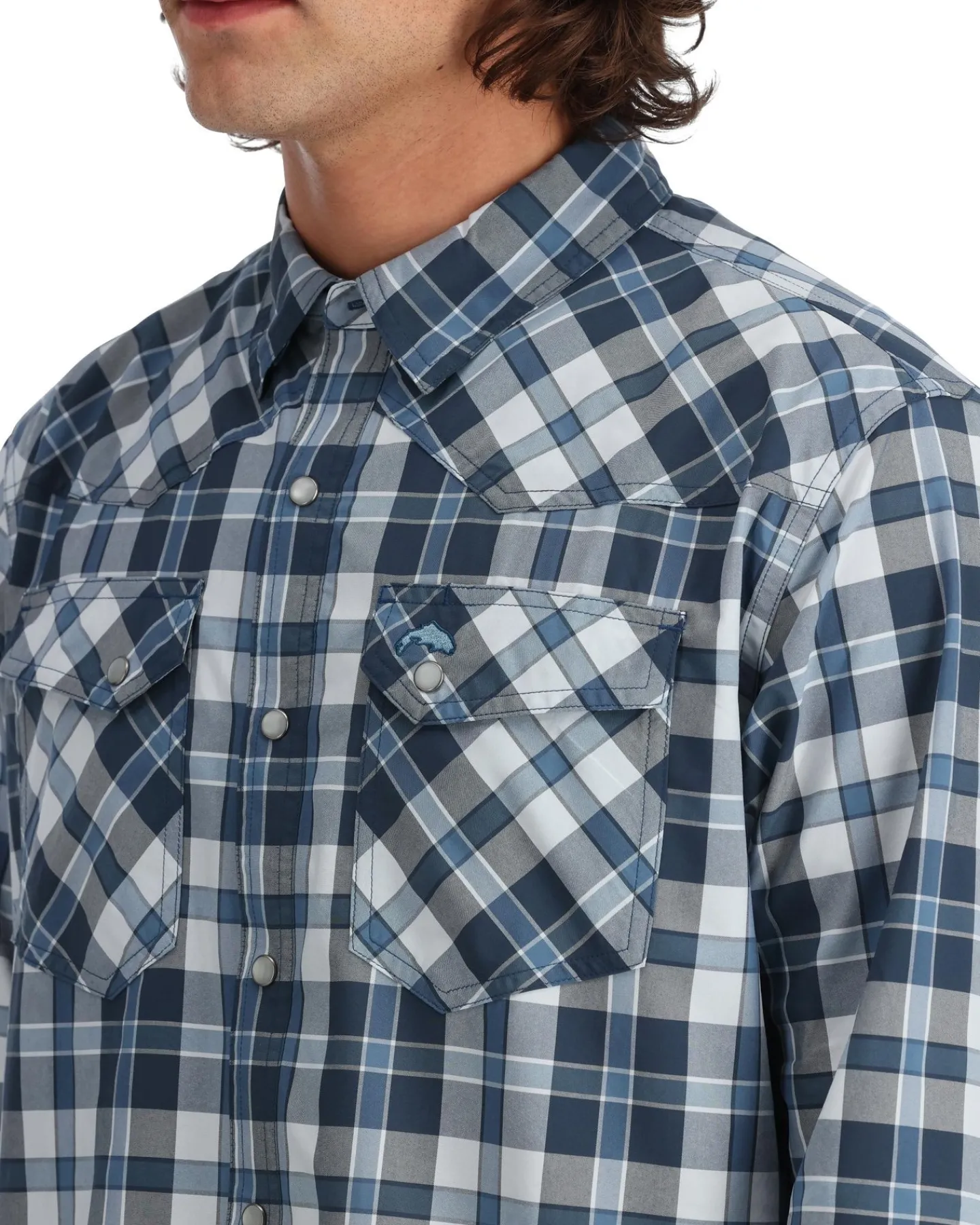 Online Simms Fishing Men's Brackett LS Shirt