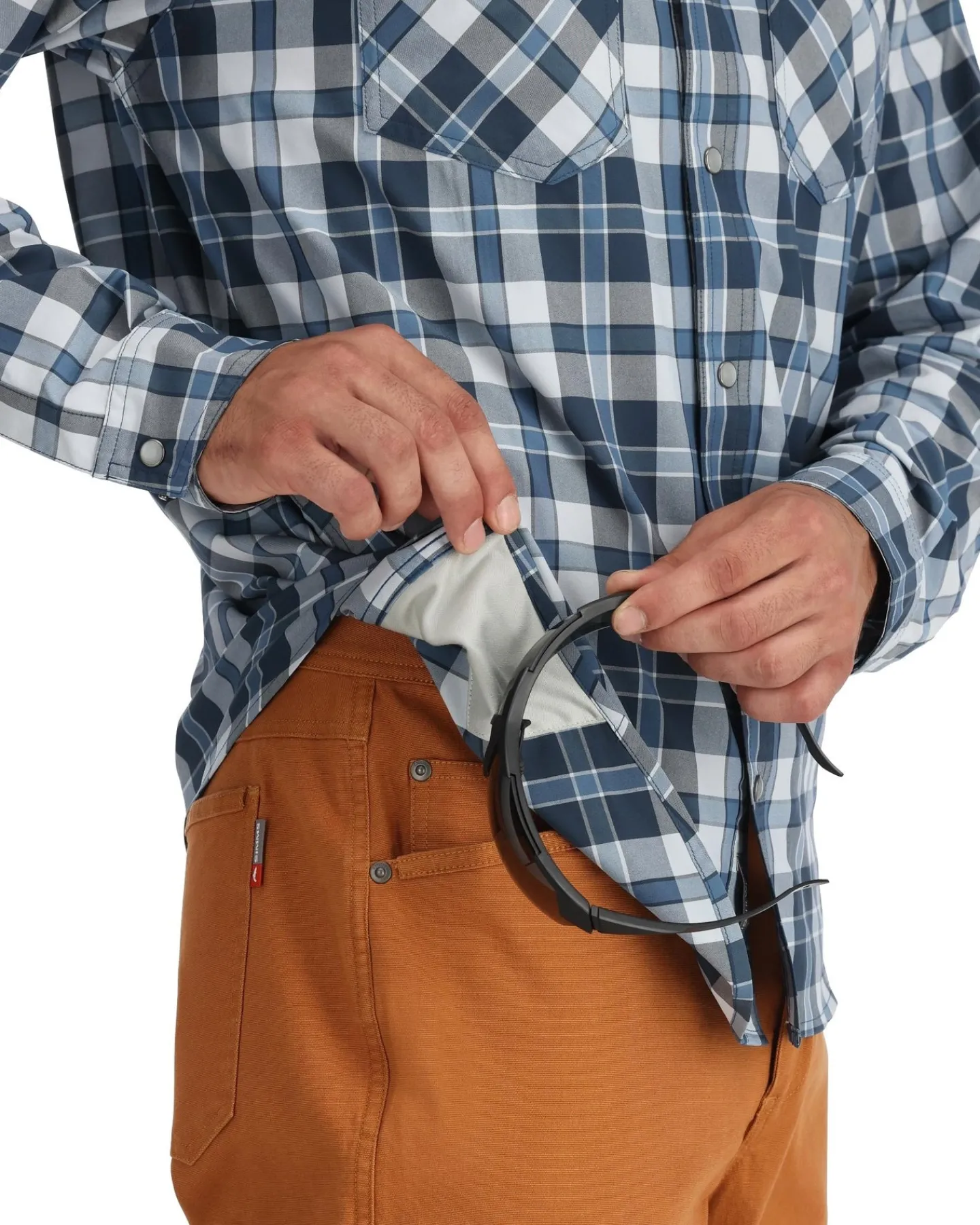 Online Simms Fishing Men's Brackett LS Shirt