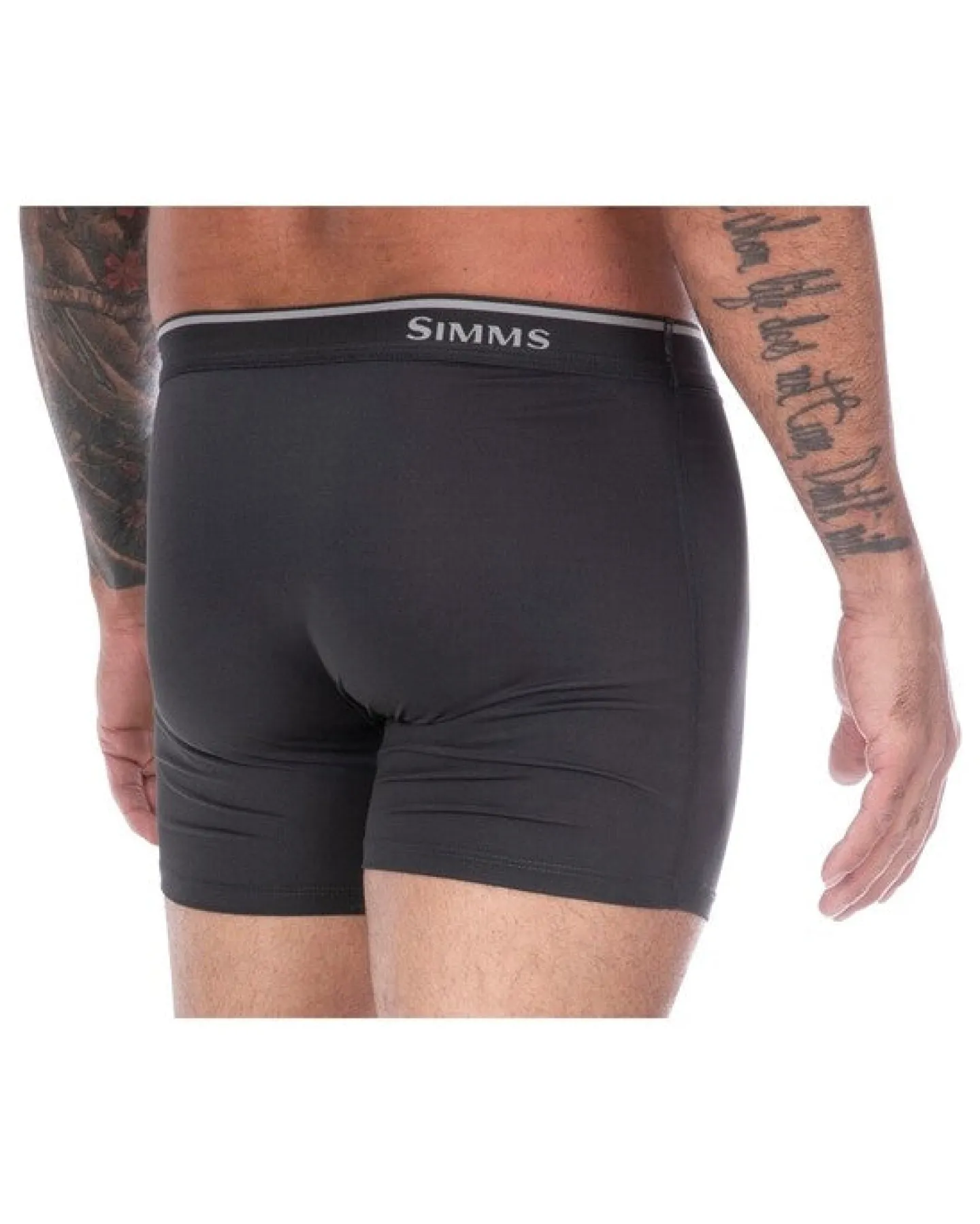 New Simms Fishing Men's Cooling Boxer Brief Sterling