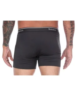 New Simms Fishing Men's Cooling Boxer Brief Sterling