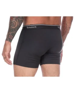New Simms Fishing Men's Cooling Boxer Brief Sterling