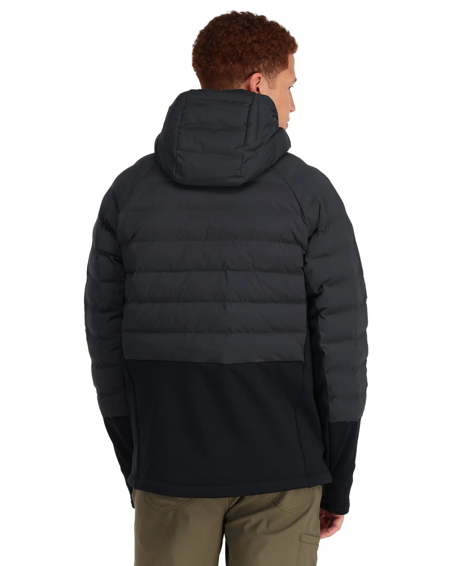 Clearance Simms Fishing Men's ExStream Pull Over Insulated Hoody Black