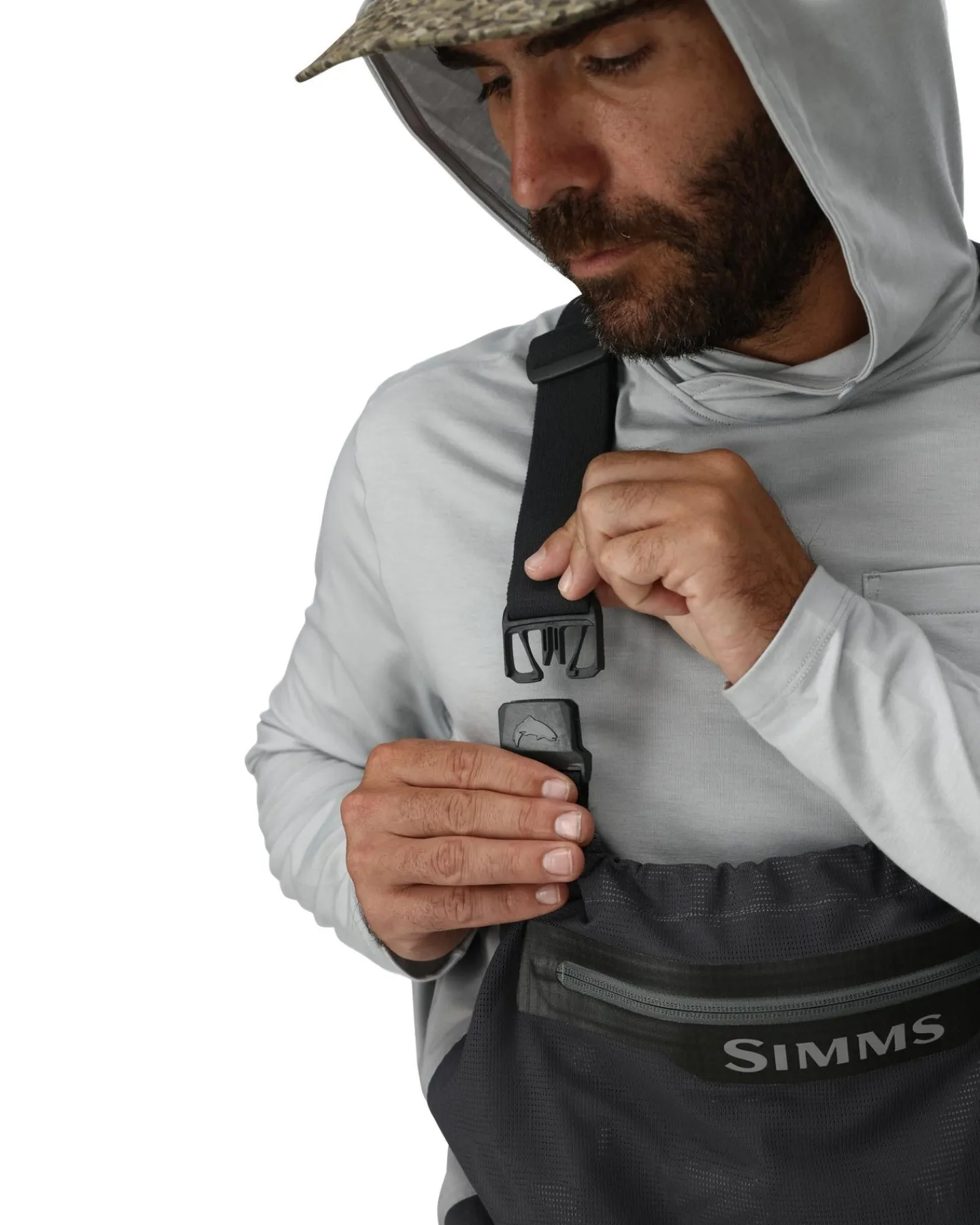 Discount Simms Fishing Men's Flyweight Packable Waders - Stockingfoot Cinder