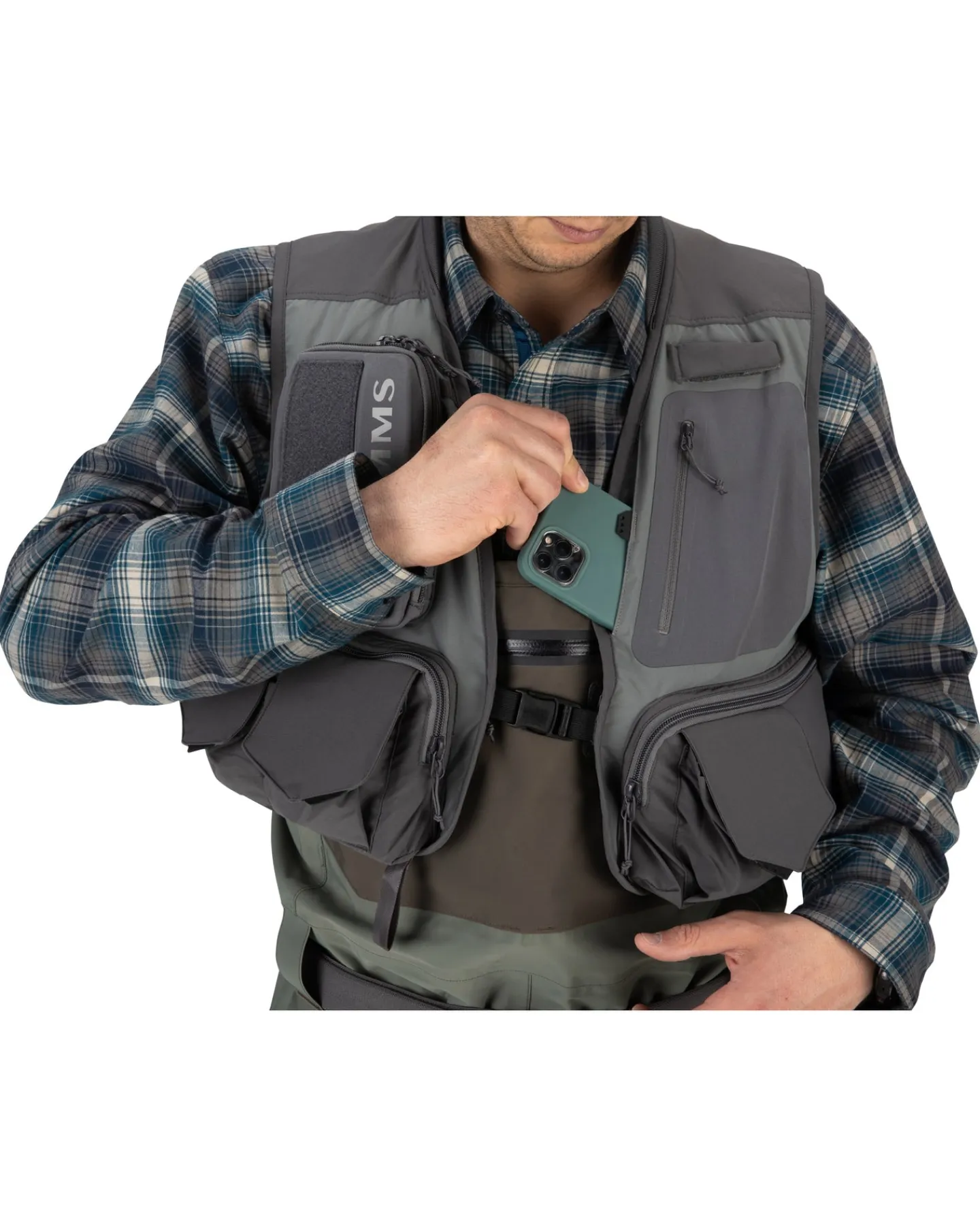 Discount Simms Fishing Men's Freestone® Fishing Vest Pewter