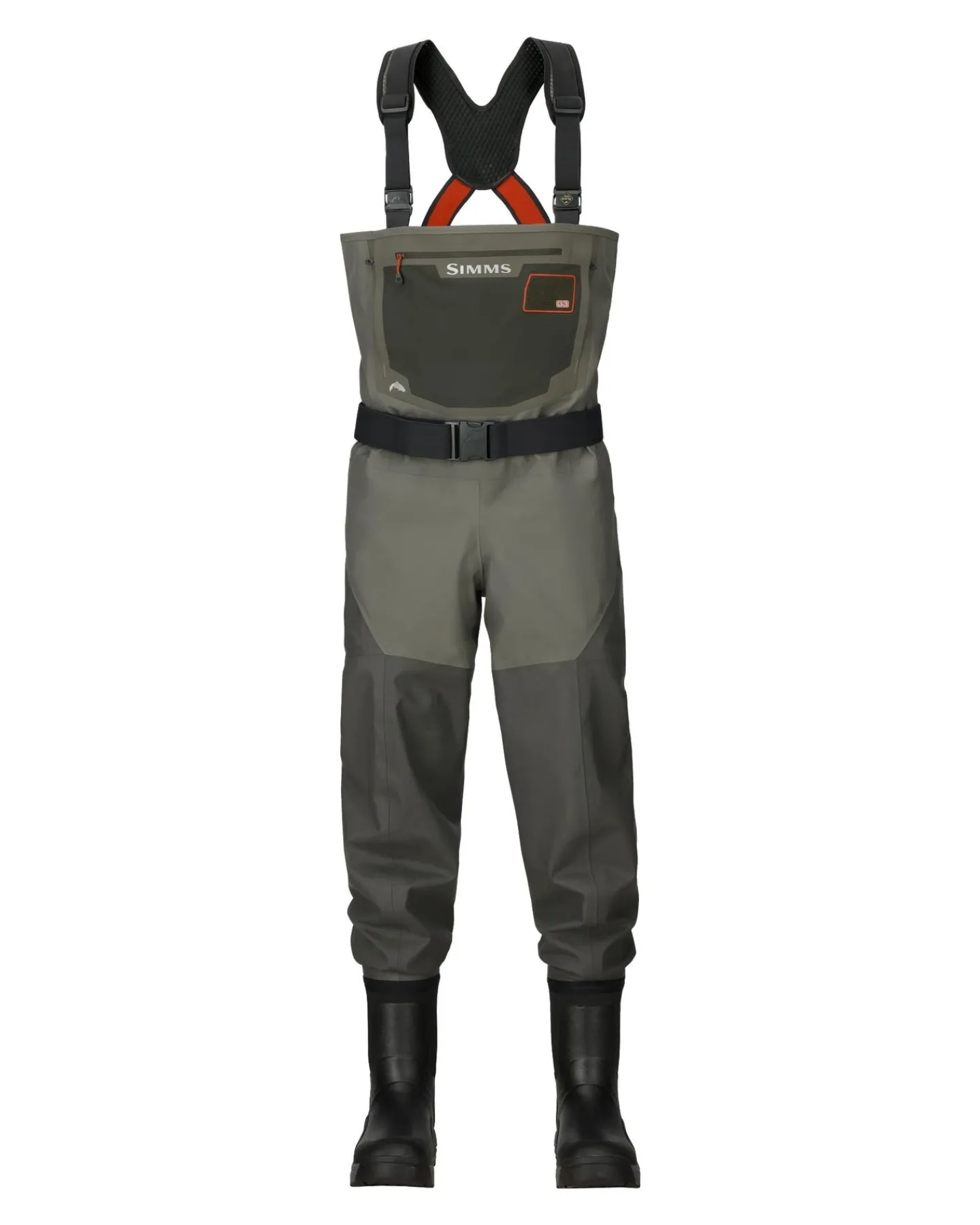 Outlet Simms Fishing Men's G3 Guide Bootfoot Waders Rubber Sole Gunmetal