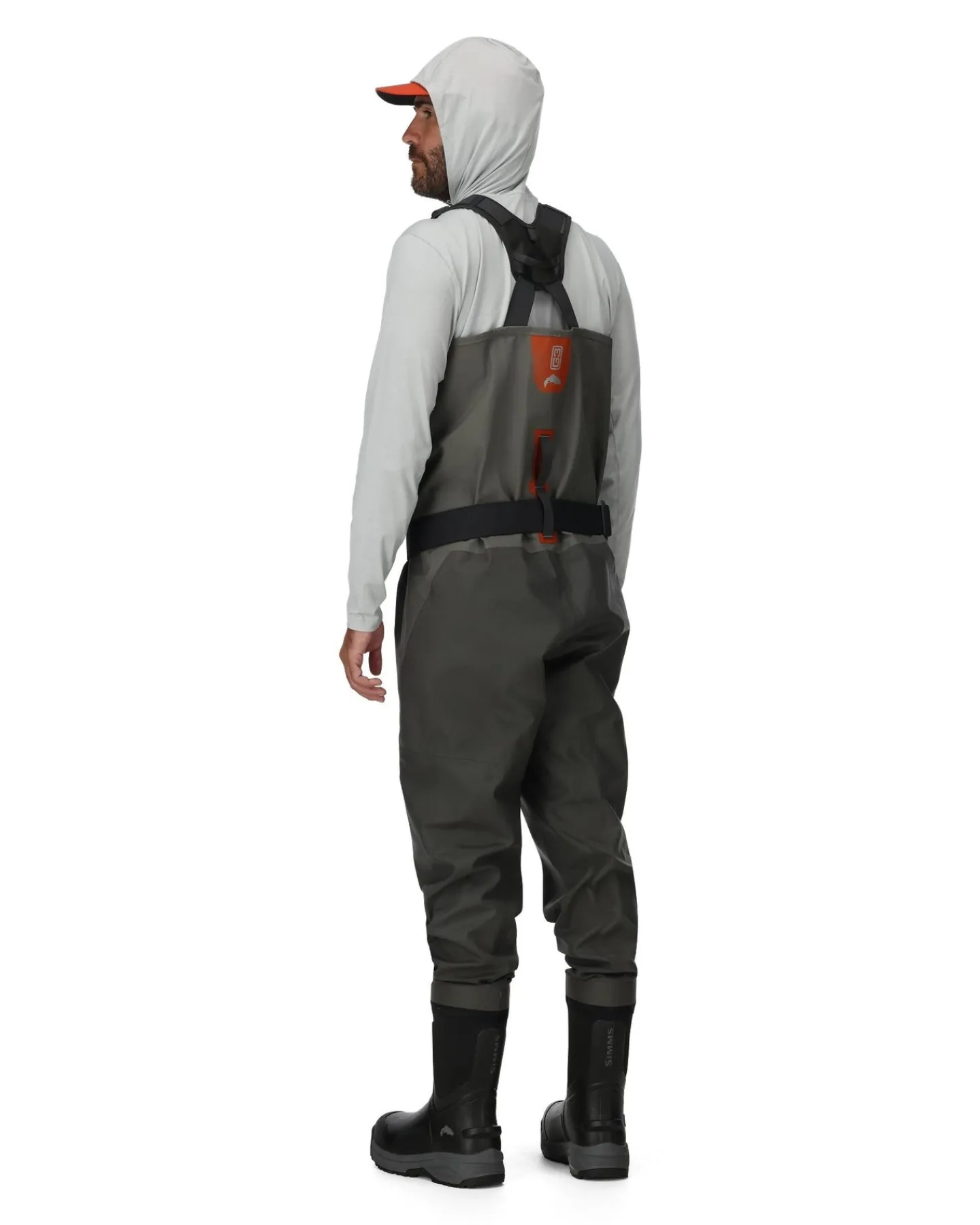 Outlet Simms Fishing Men's G3 Guide Bootfoot Waders Rubber Sole Gunmetal