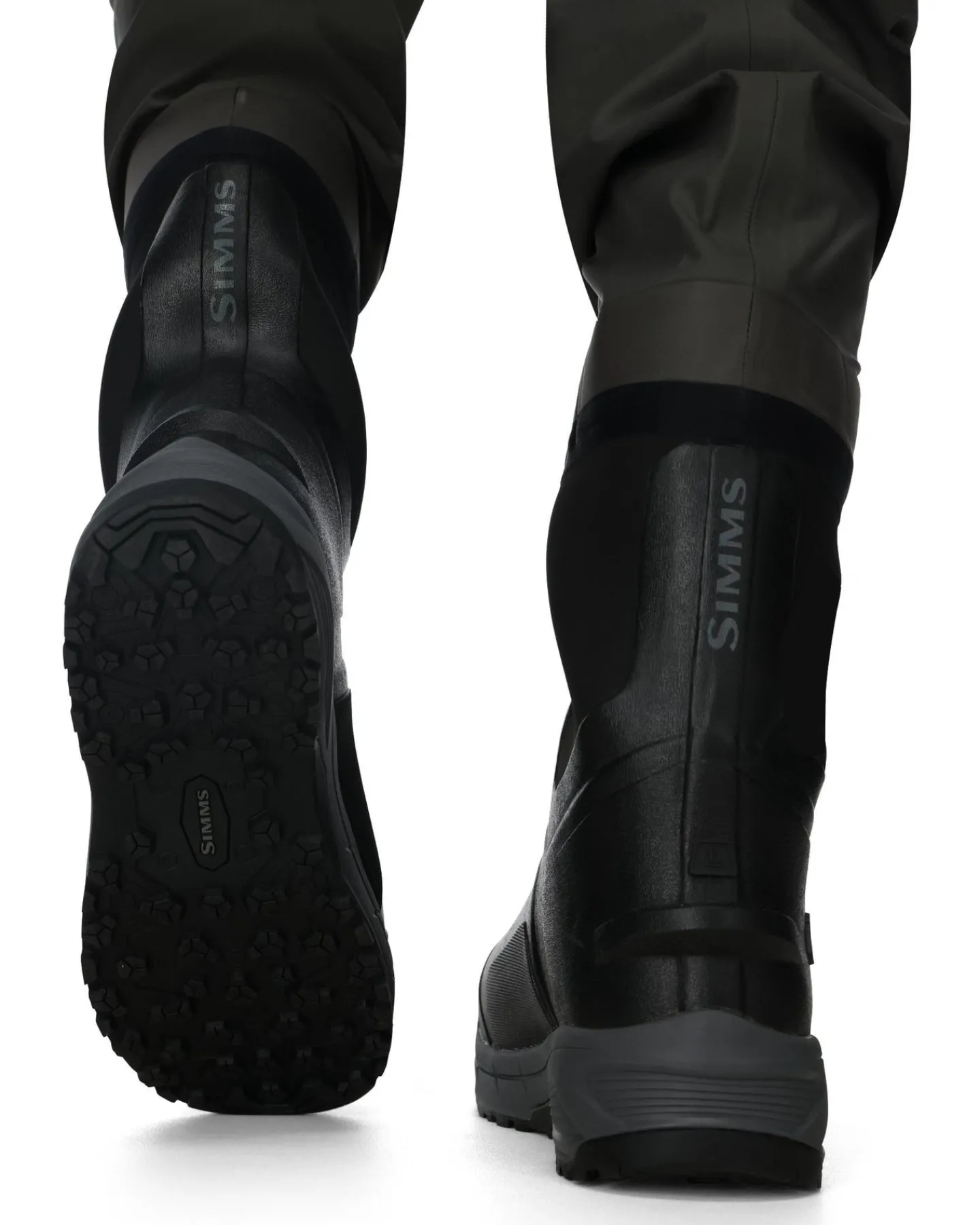 Outlet Simms Fishing Men's G3 Guide Bootfoot Waders Rubber Sole Gunmetal