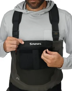 Outlet Simms Fishing Men's G3 Guide Bootfoot Waders Rubber Sole Gunmetal