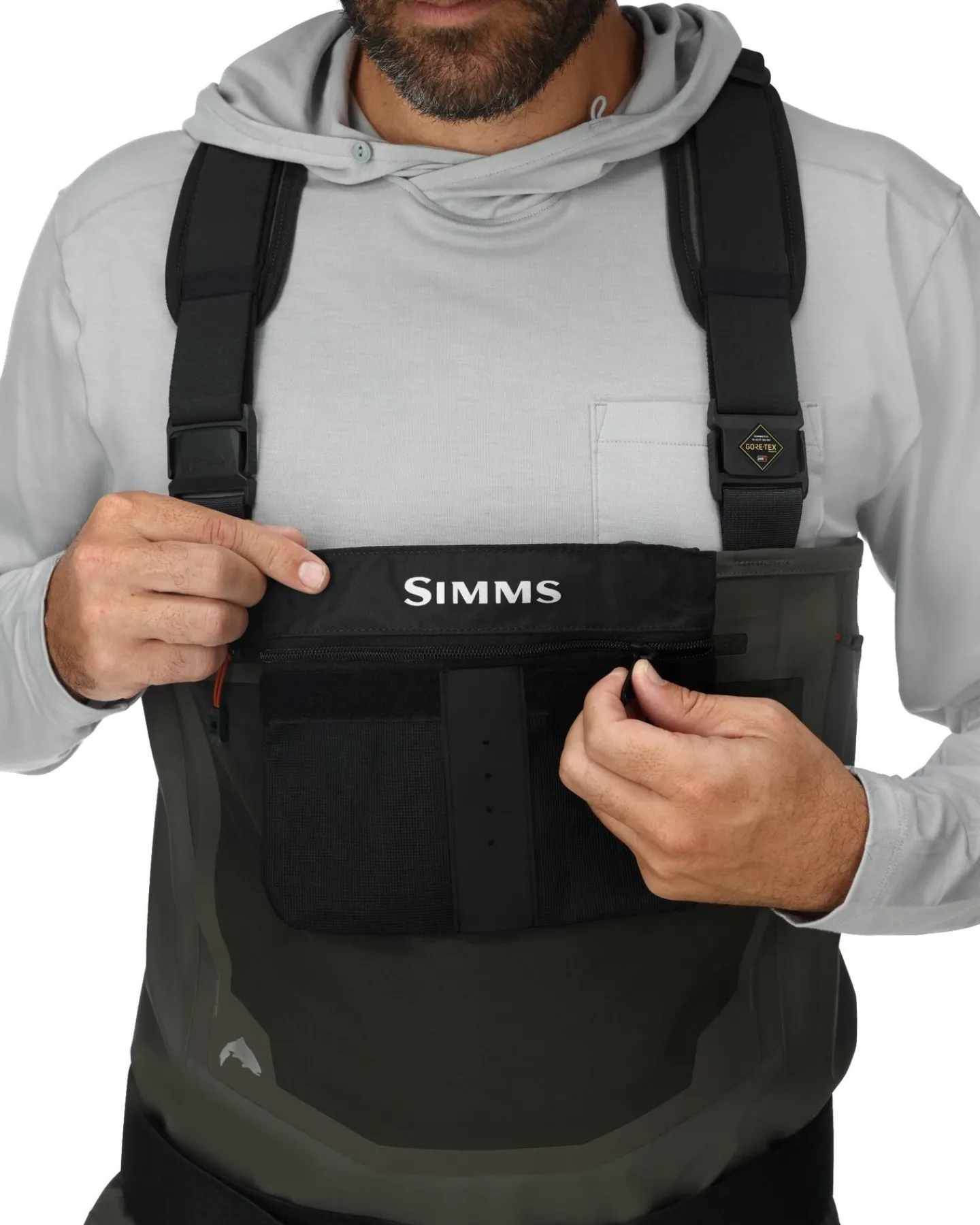 Outlet Simms Fishing Men's G3 Guide Bootfoot Waders Rubber Sole Gunmetal