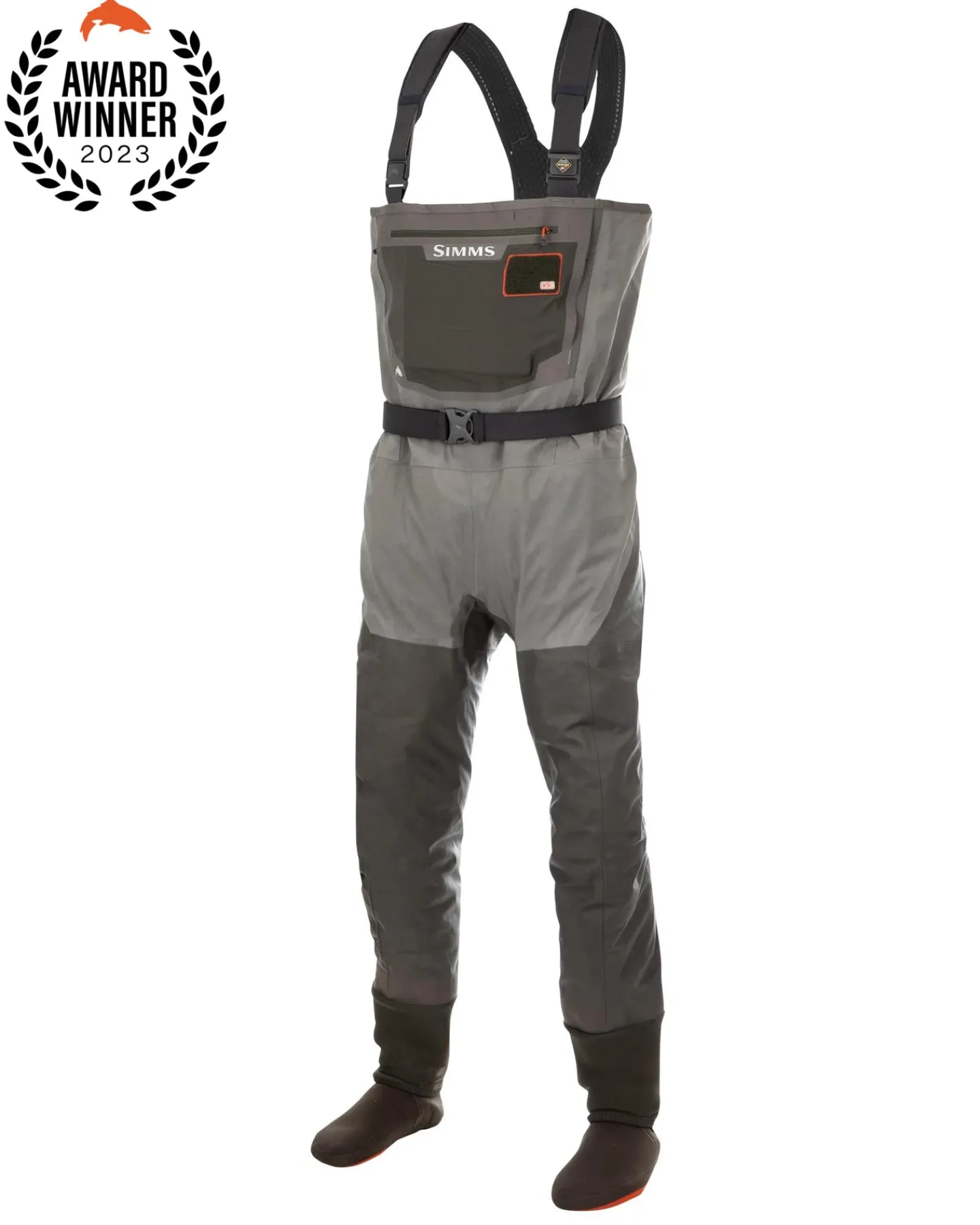 New Simms Fishing Men's G3 Guide Waders - Stockingfoot Gunmetal
