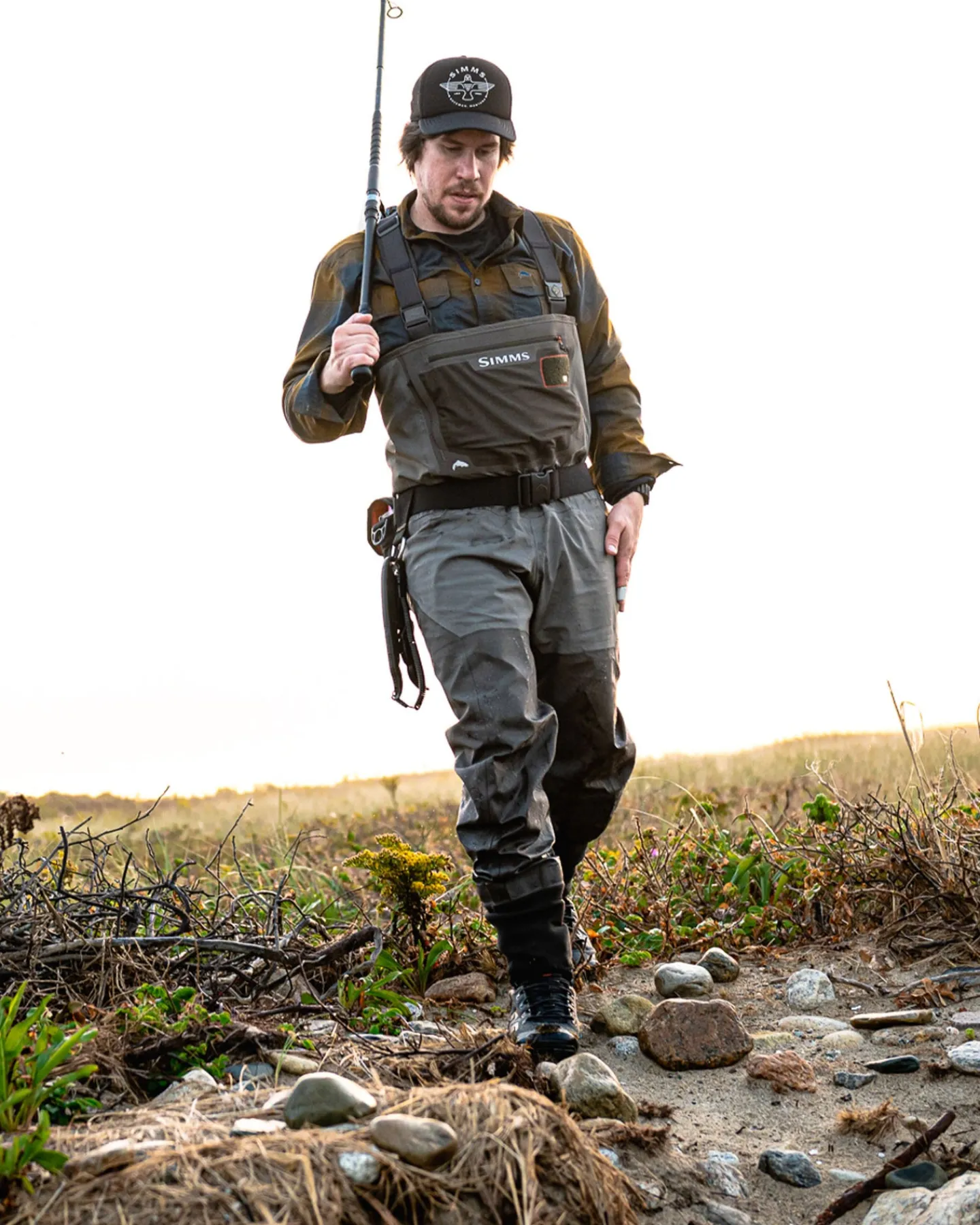 New Simms Fishing Men's G3 Guide Waders - Stockingfoot Gunmetal