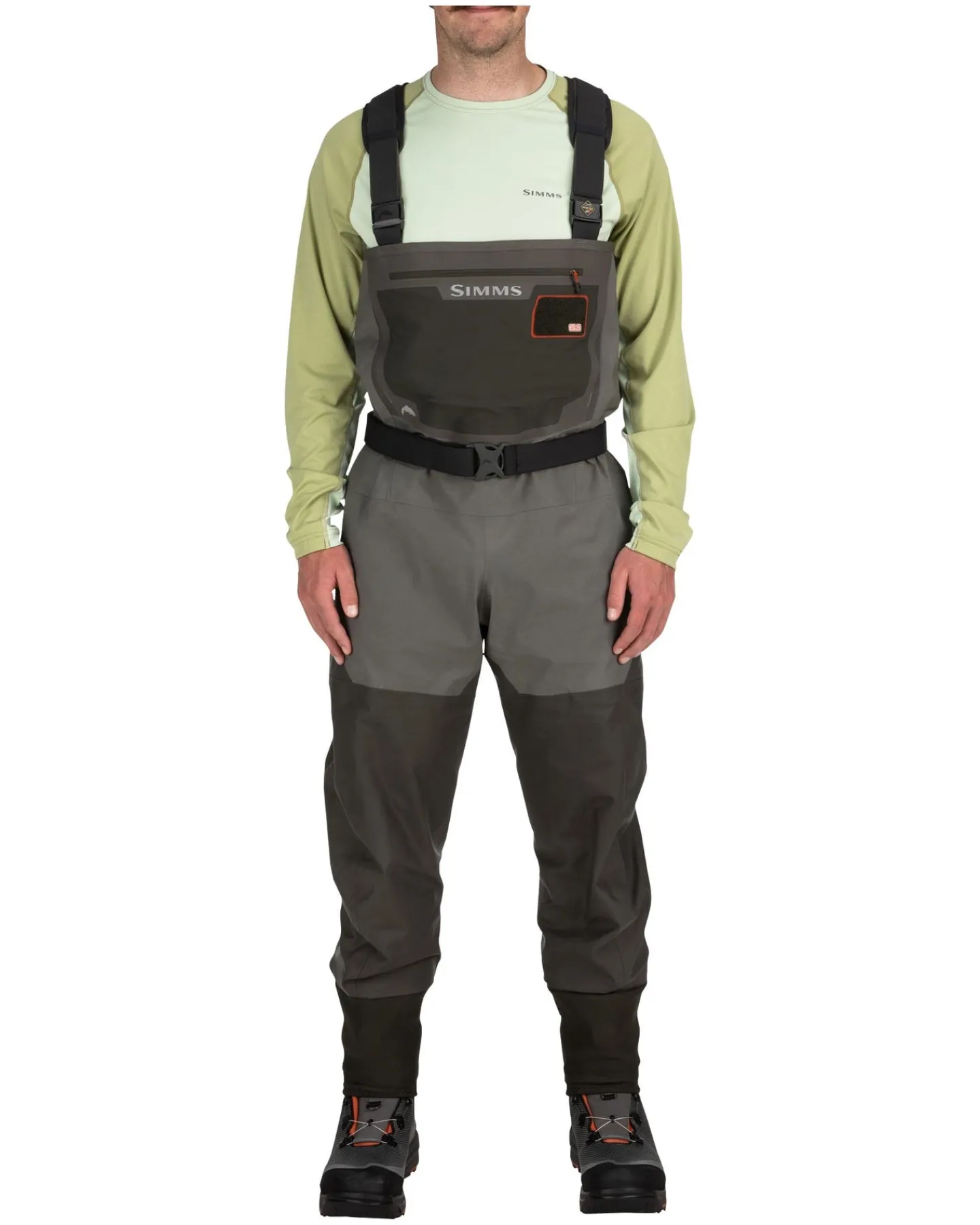 New Simms Fishing Men's G3 Guide Waders - Stockingfoot Gunmetal