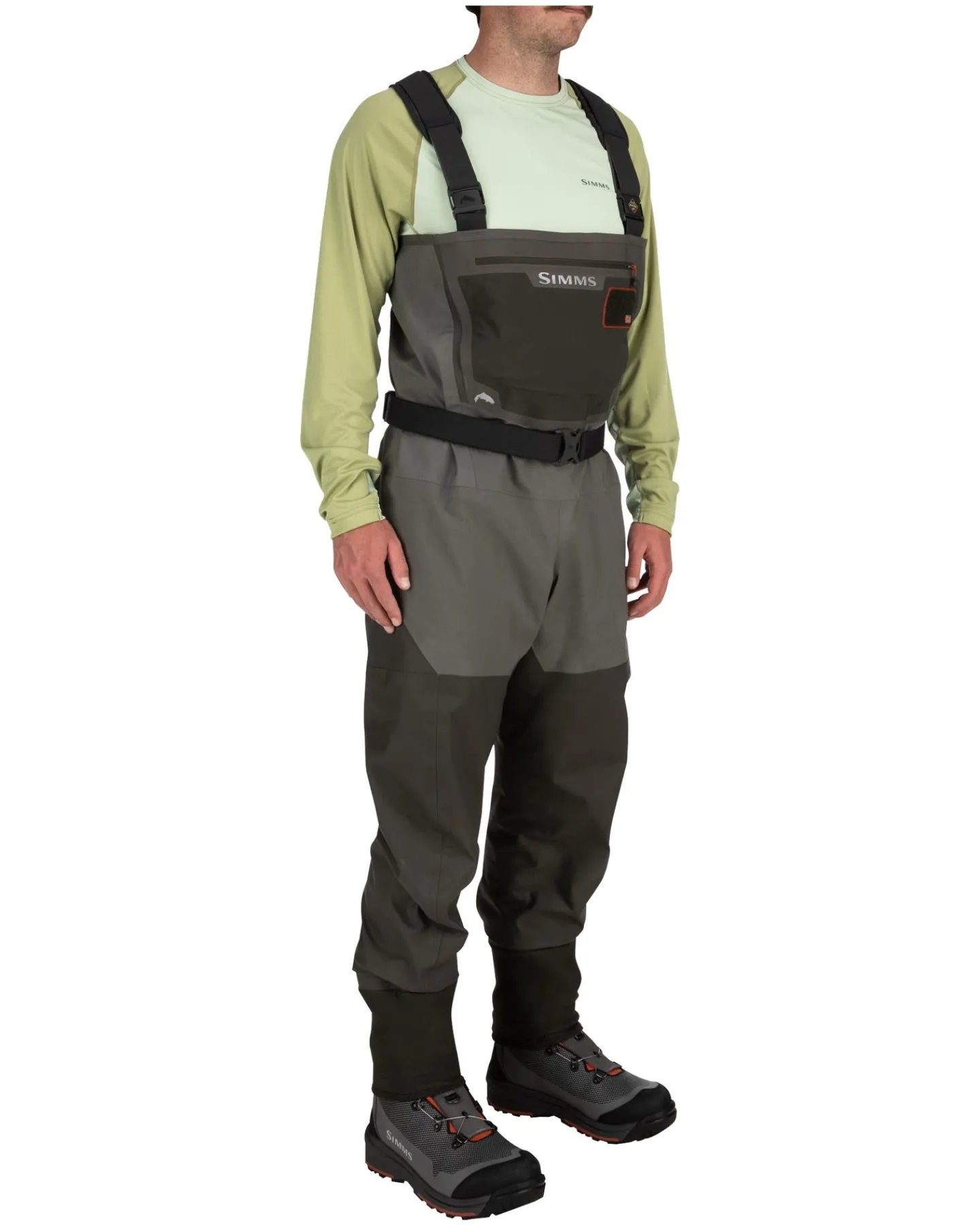 New Simms Fishing Men's G3 Guide Waders - Stockingfoot Gunmetal