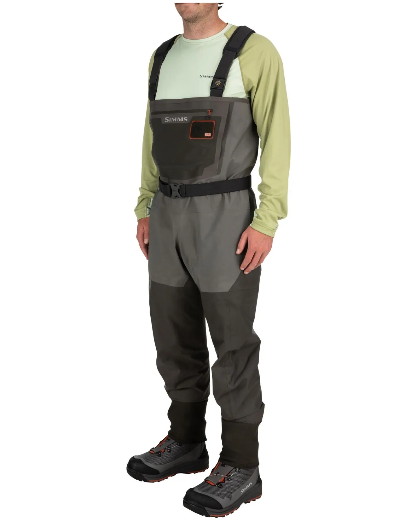 New Simms Fishing Men's G3 Guide Waders - Stockingfoot Gunmetal