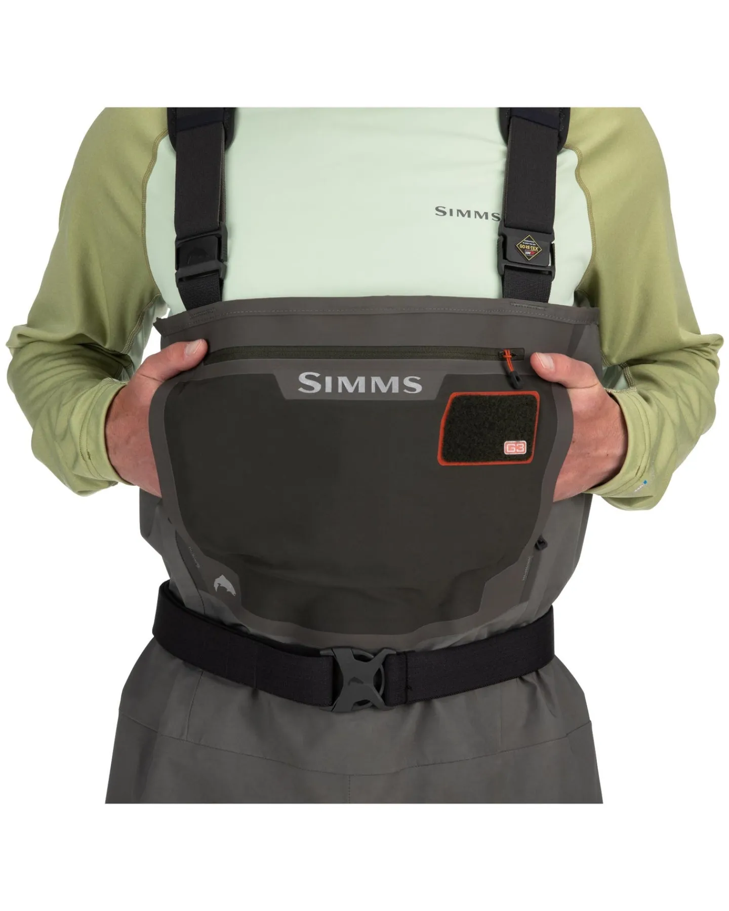New Simms Fishing Men's G3 Guide Waders - Stockingfoot Gunmetal