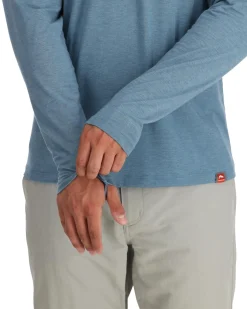 New Simms Fishing Men's Glades Crew Field Heather