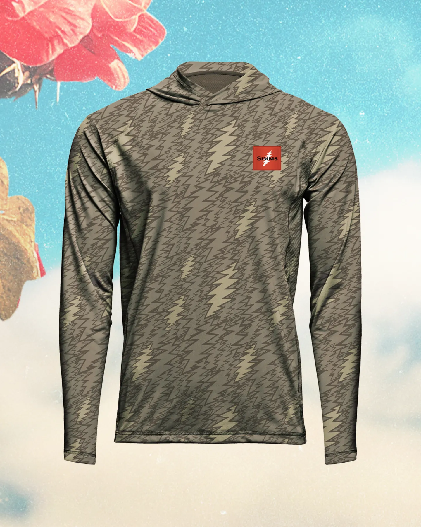 Discount Simms Fishing Men's Grateful Dead SolarTech Hoody