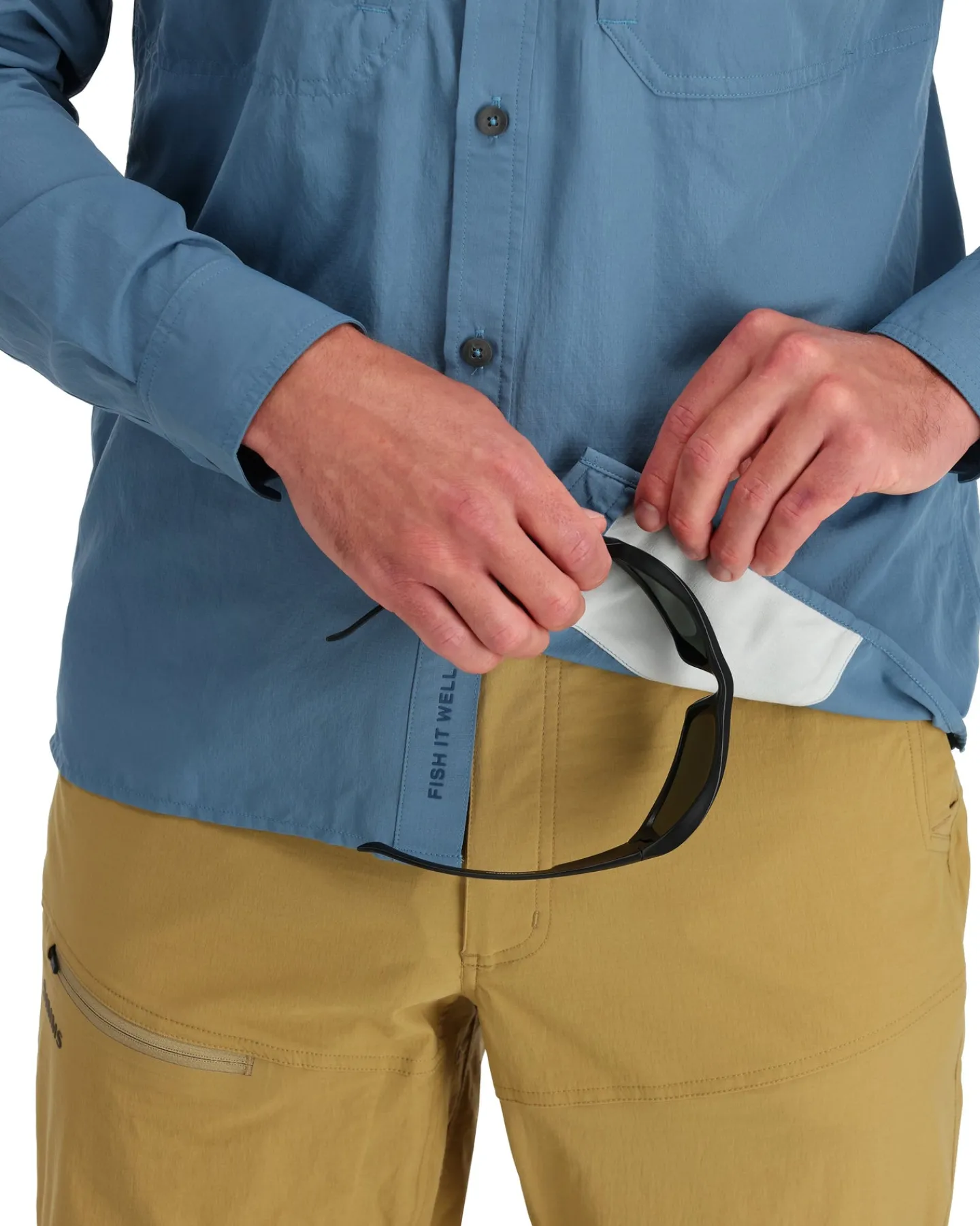 Hot Simms Fishing Men's Guide Fishing Shirt 2024