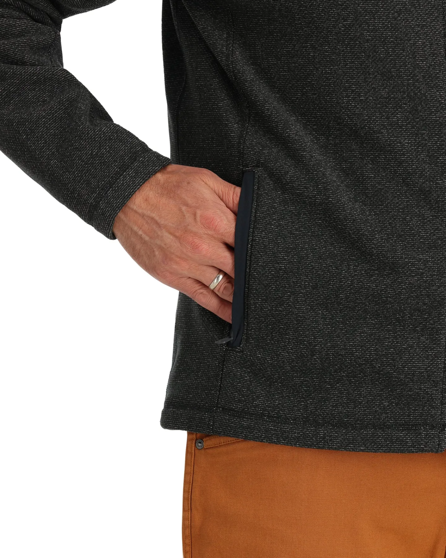 Discount Simms Fishing Men's Rivershed-Full Zip Fleece