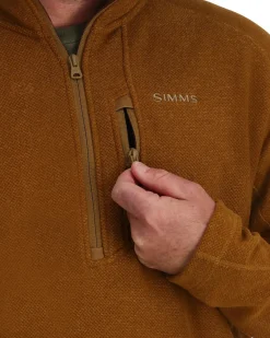 Simms Fishing Men's Rivershed-Half Zip Fleece