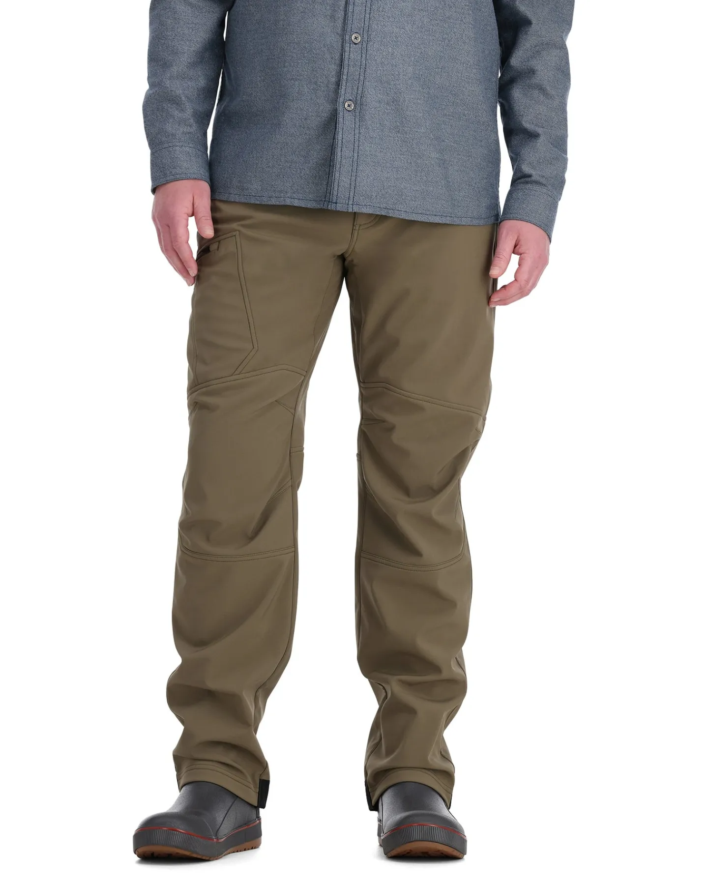 Sale Simms Fishing Men's Rogue Softshell Pants Dark Stone