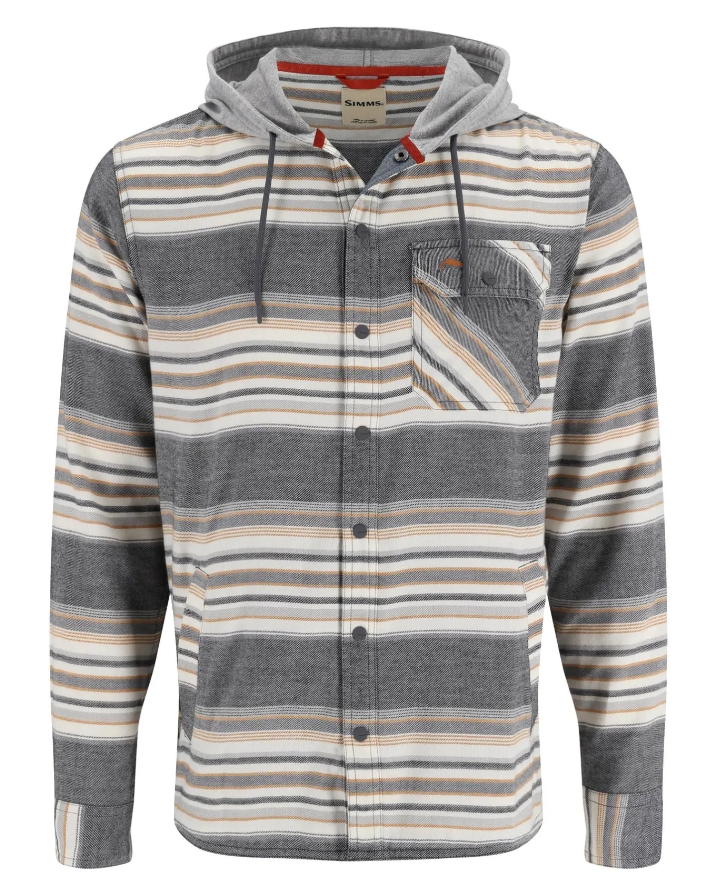 Best Simms Fishing Men's Santee Flannel Hoody