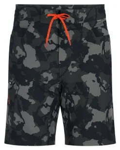 Discount Simms Fishing Men's Seamount Board Shorts Style Regiment Camo Carbon