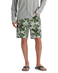 Discount Simms Fishing Men's Seamount Board Shorts Style Regiment Camo Carbon