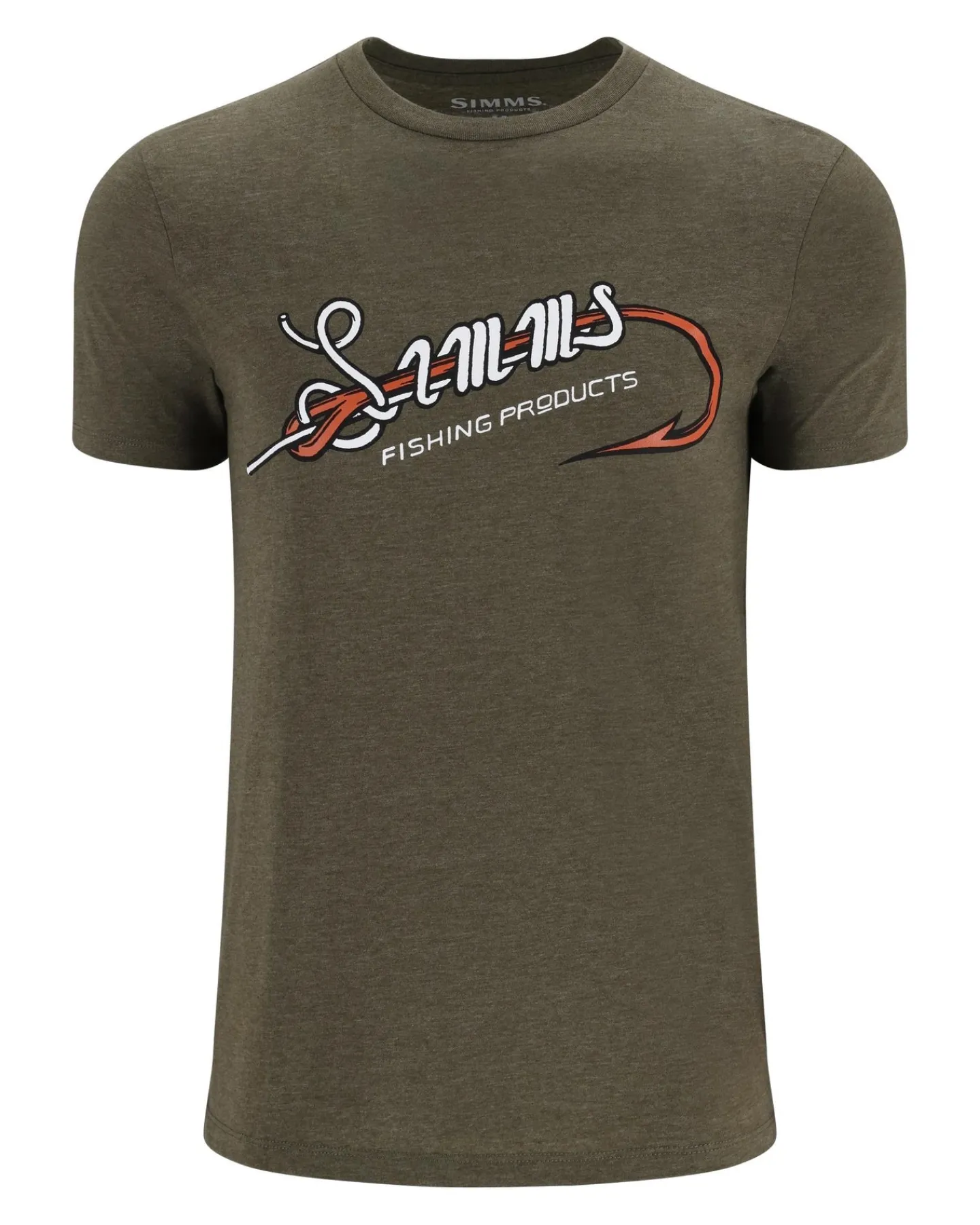Hot Simms Fishing Men's Simms Hook & Loop T-Shirt 2024 Military Heather