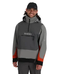 New Simms Fishing Men's Splash Cast Fishing Jacket Steel