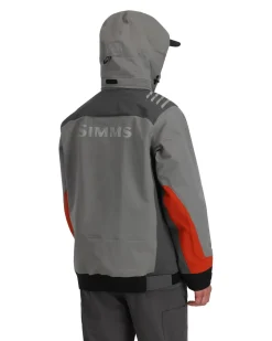 New Simms Fishing Men's Splash Cast Fishing Jacket Steel