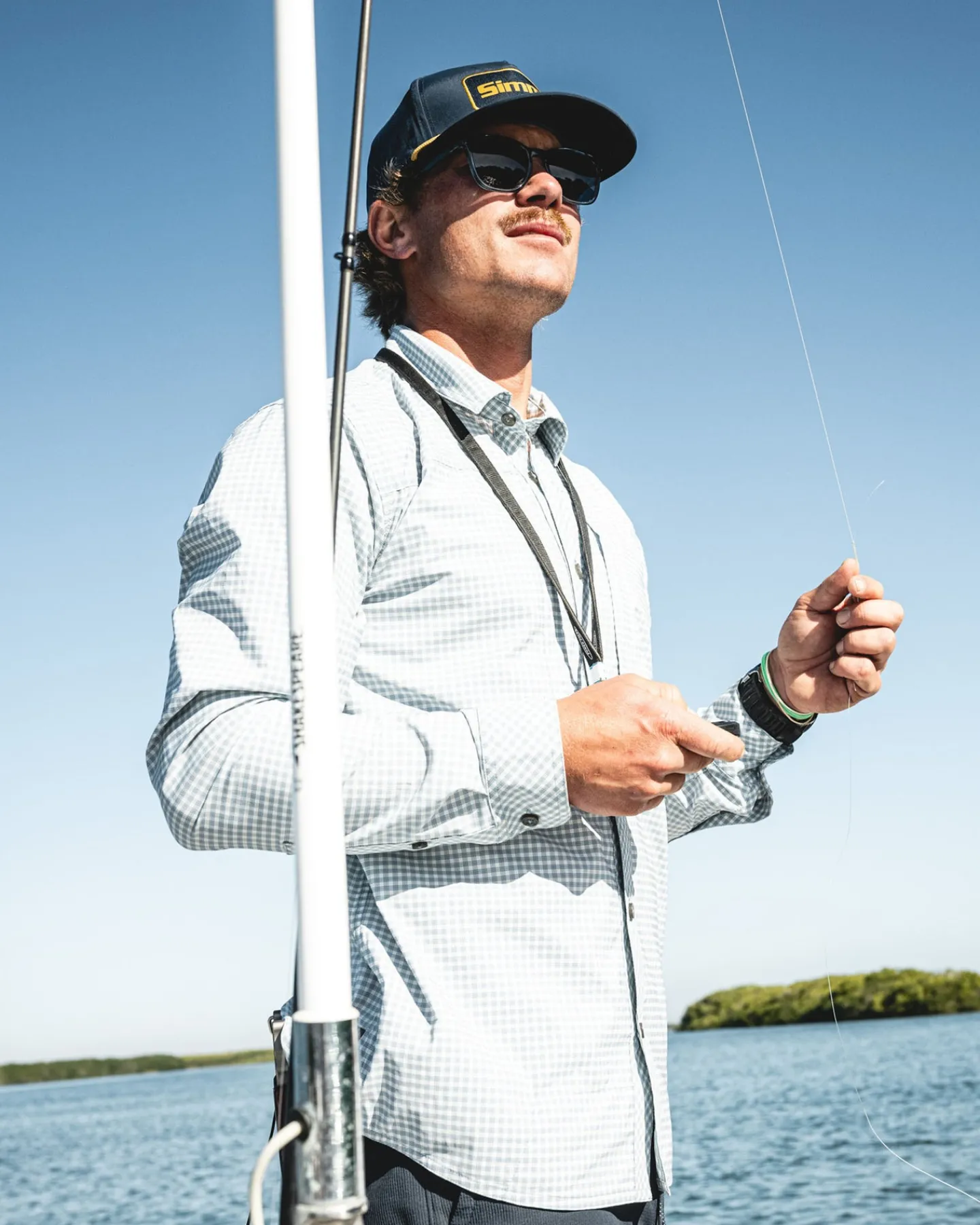 New Simms Fishing Men's Stone Cold LS Shirt