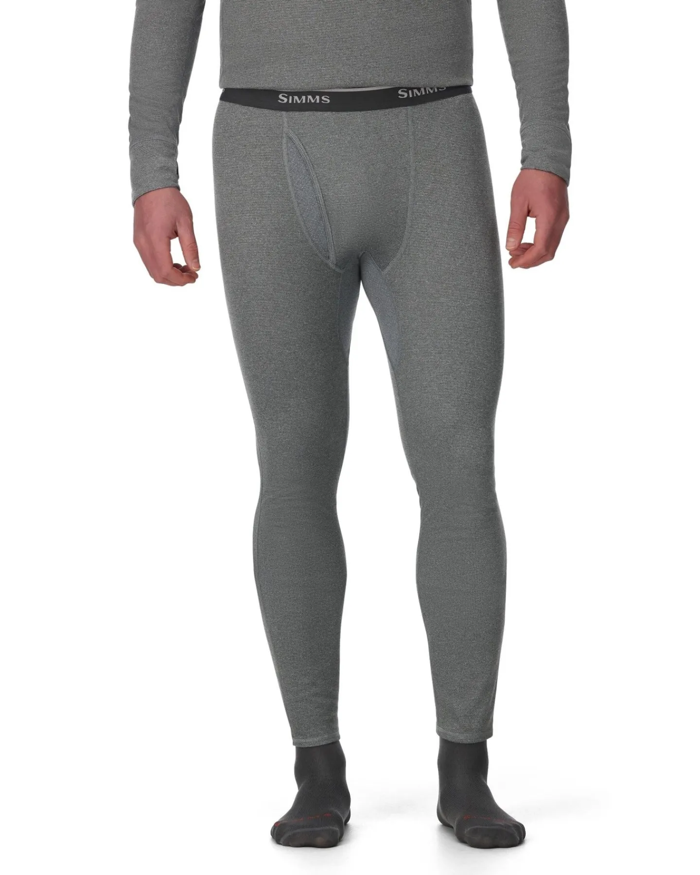 New Simms Fishing Men's Strata 160 Baselayer Bottom Dark Grey Heather