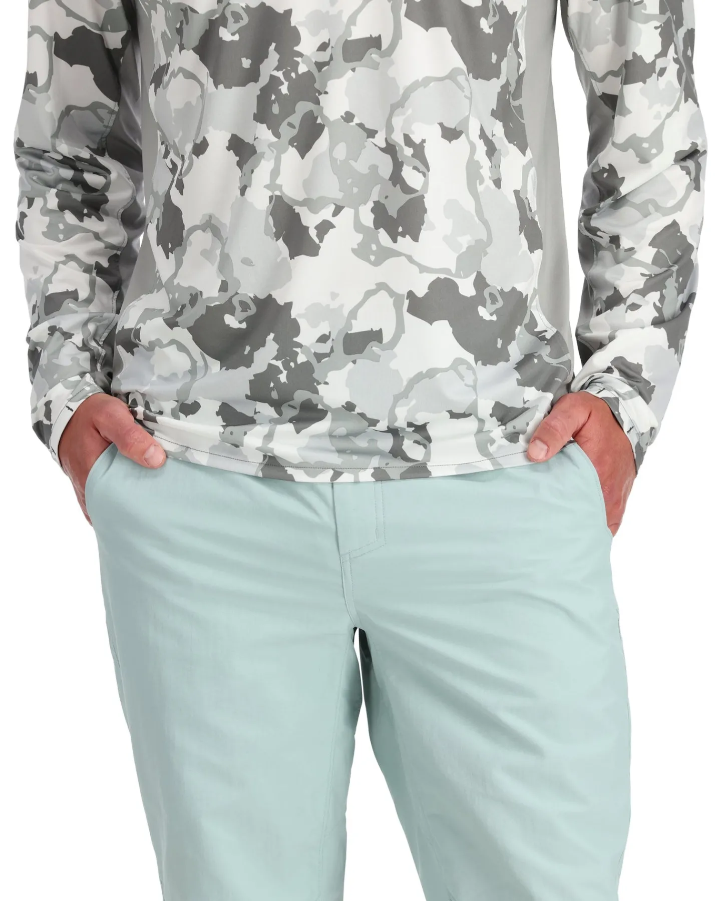 Discount Simms Fishing Men's Superlight Fishing Pants Ocean Breeze