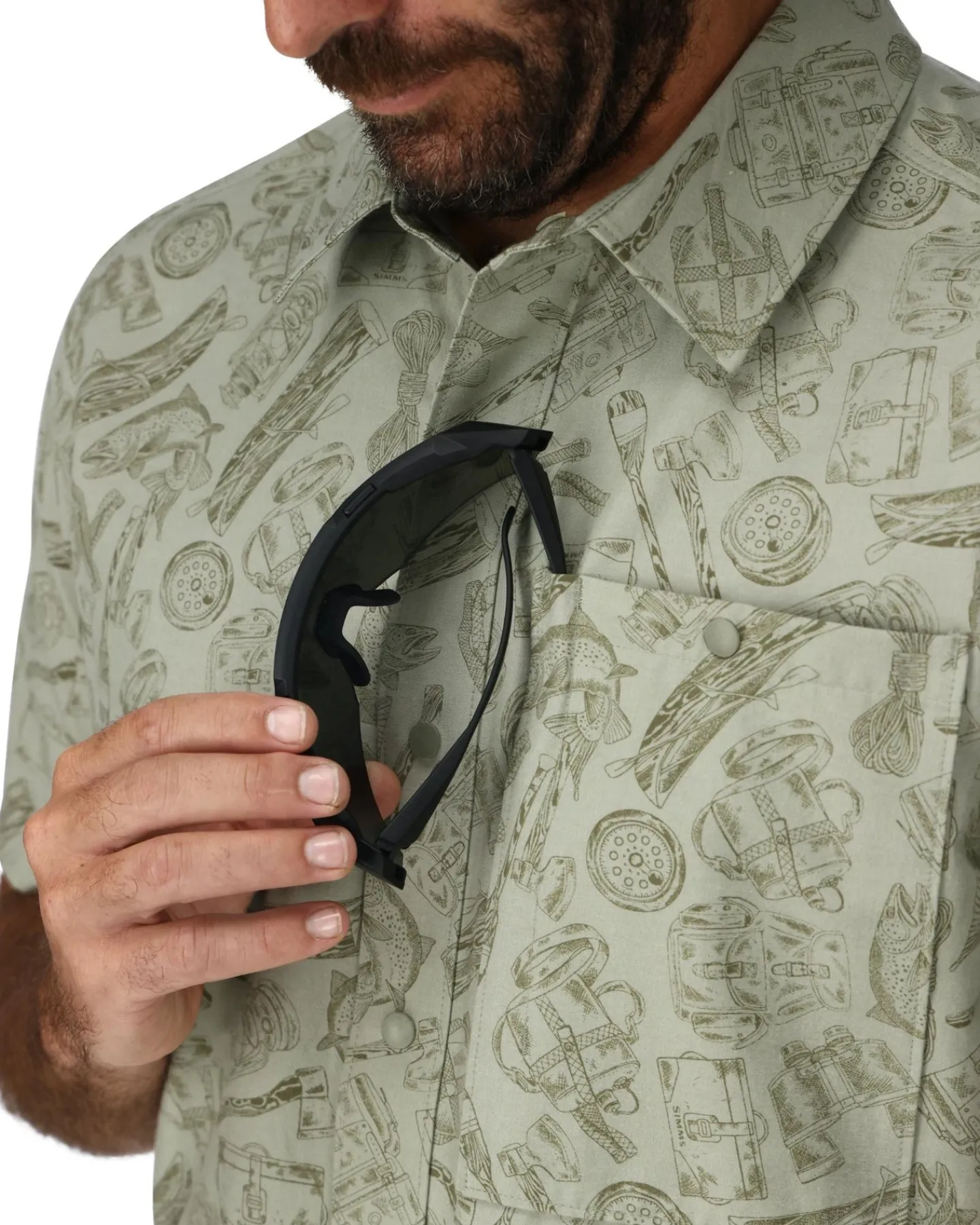 Best Simms Fishing Men's Tailout SS Shirt