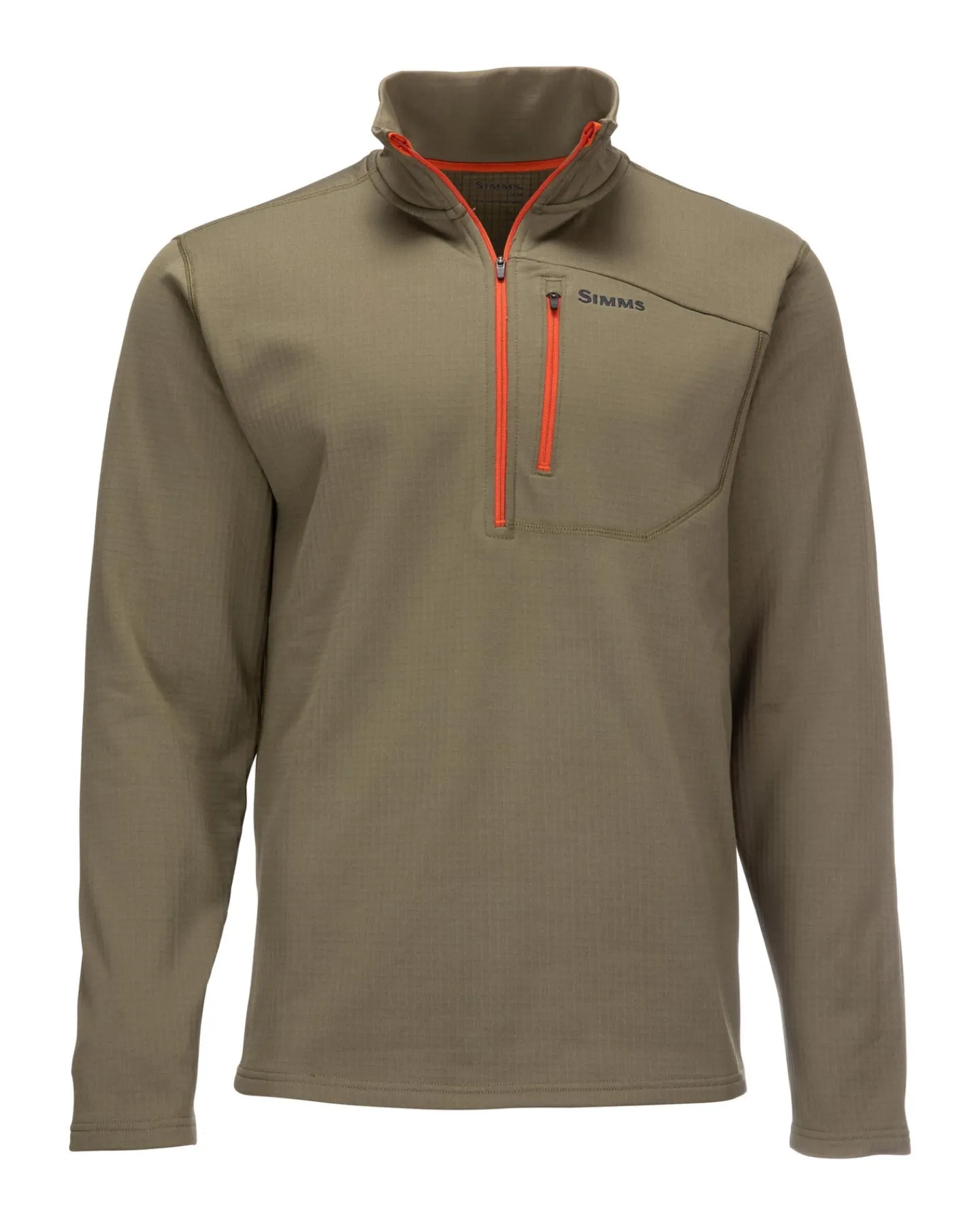 Discount Simms Fishing Men's Thermal Qtr Midlayer Zip Top