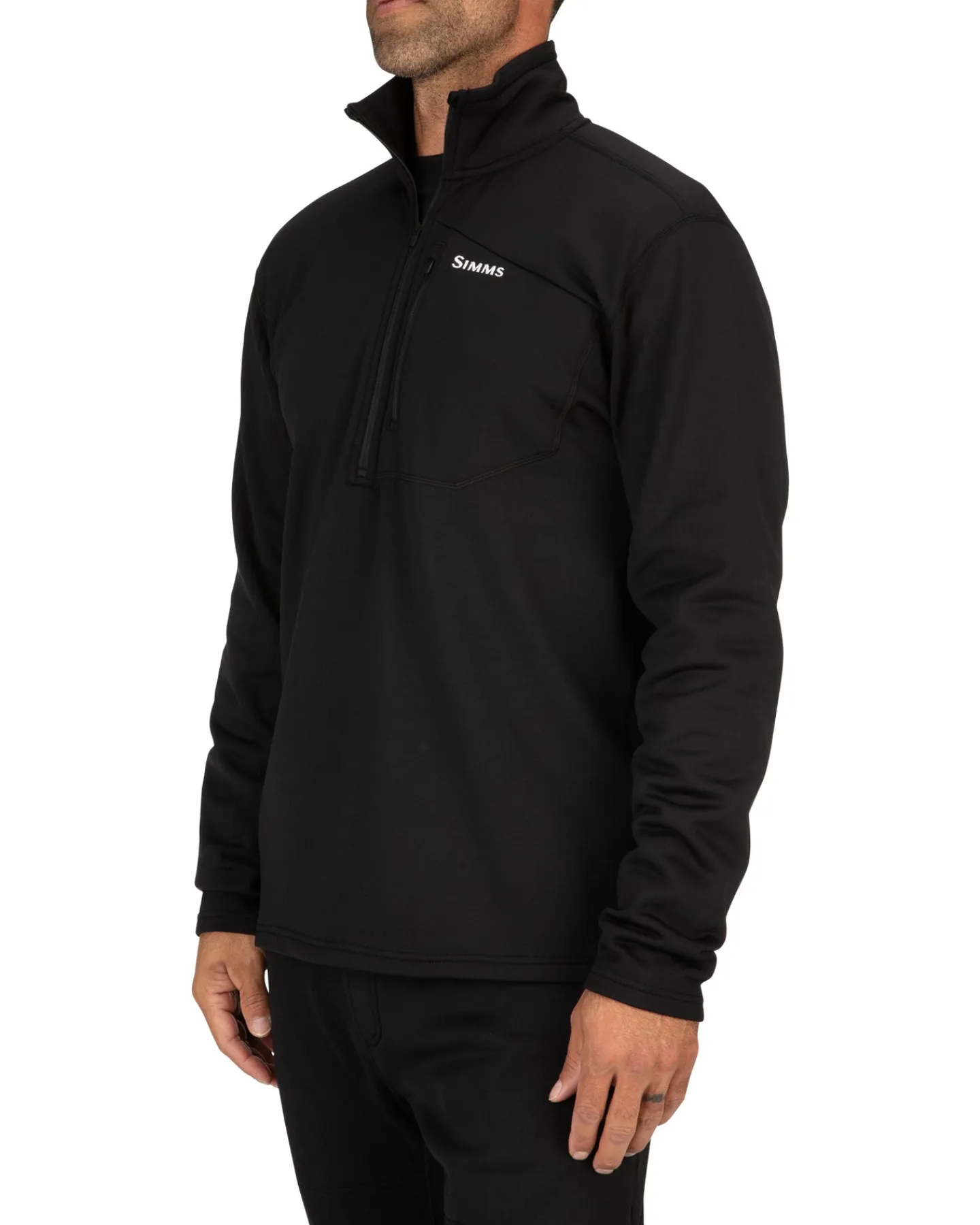 Discount Simms Fishing Men's Thermal Qtr Midlayer Zip Top