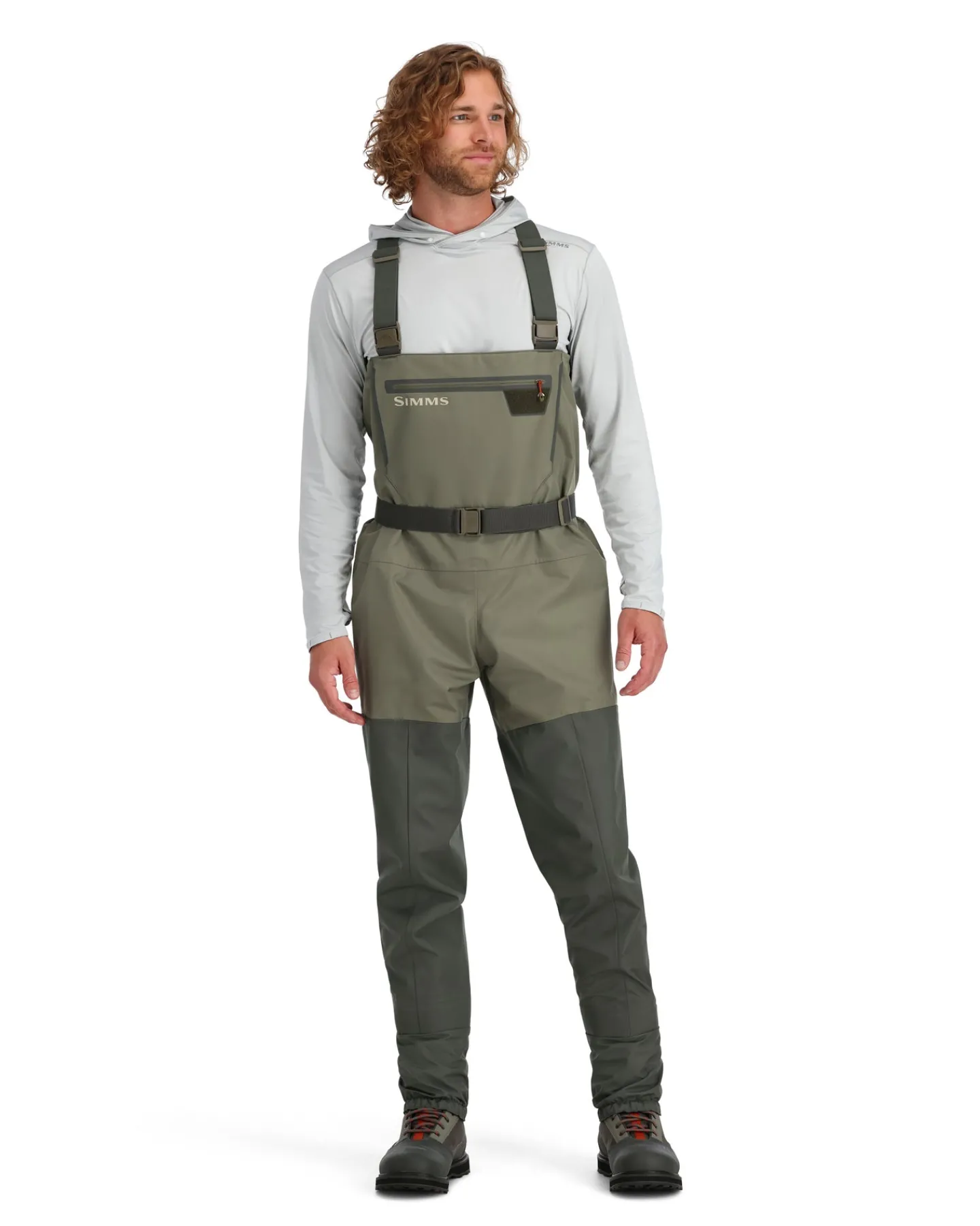 Hot Simms Fishing Men's Tributary Waders - Stockingfoot Basalt