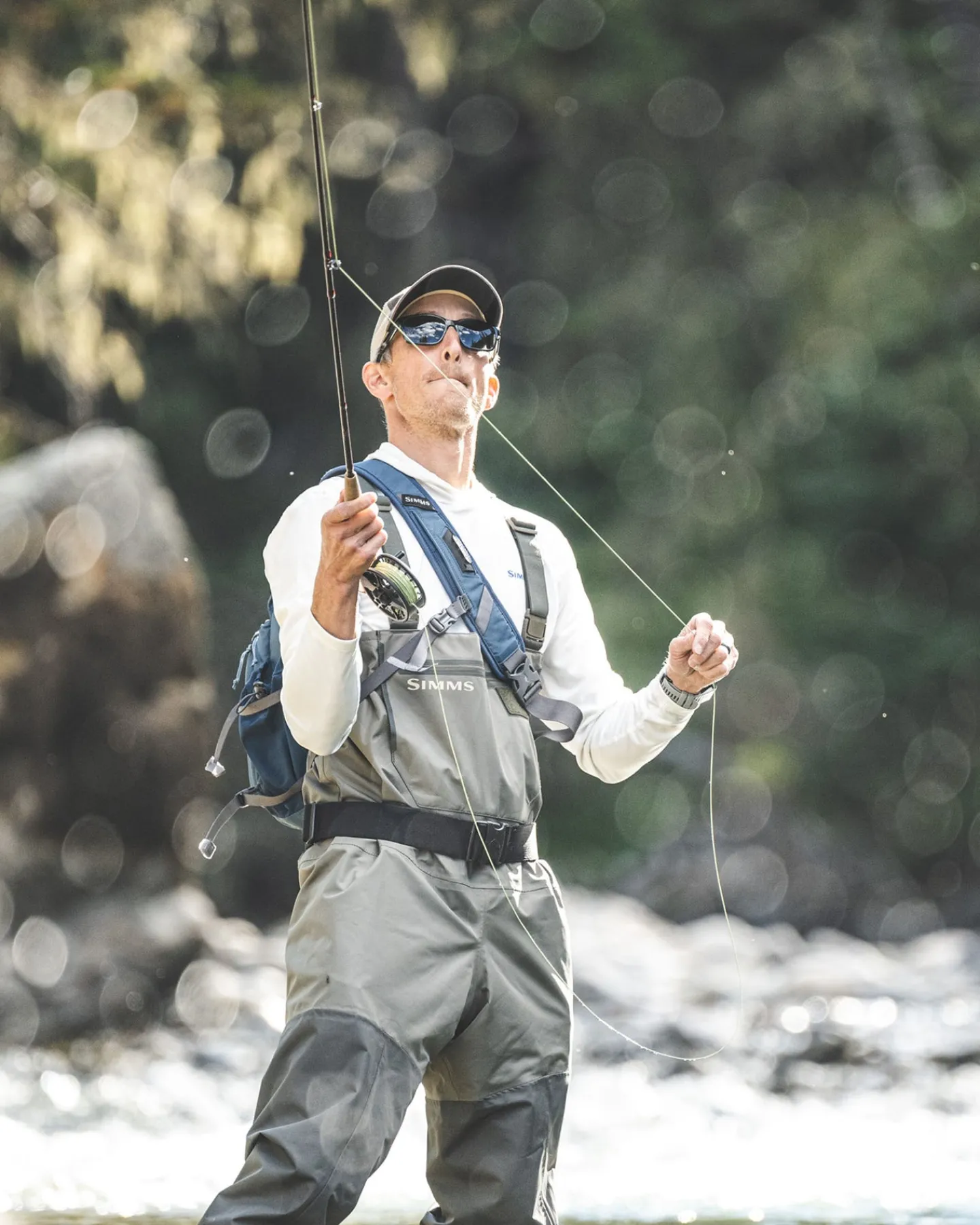 Hot Simms Fishing Men's Tributary Waders - Stockingfoot Basalt