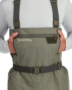 Hot Simms Fishing Men's Tributary Waders - Stockingfoot Basalt