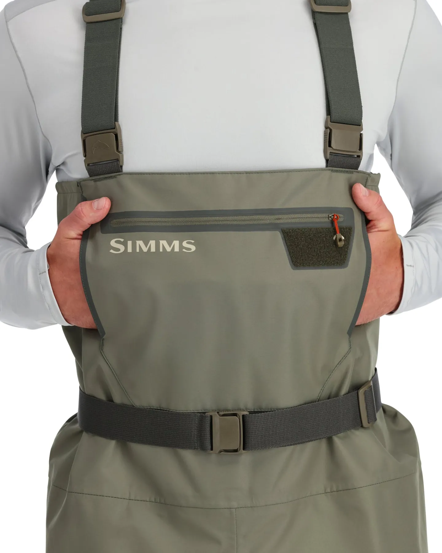Hot Simms Fishing Men's Tributary Waders - Stockingfoot Basalt