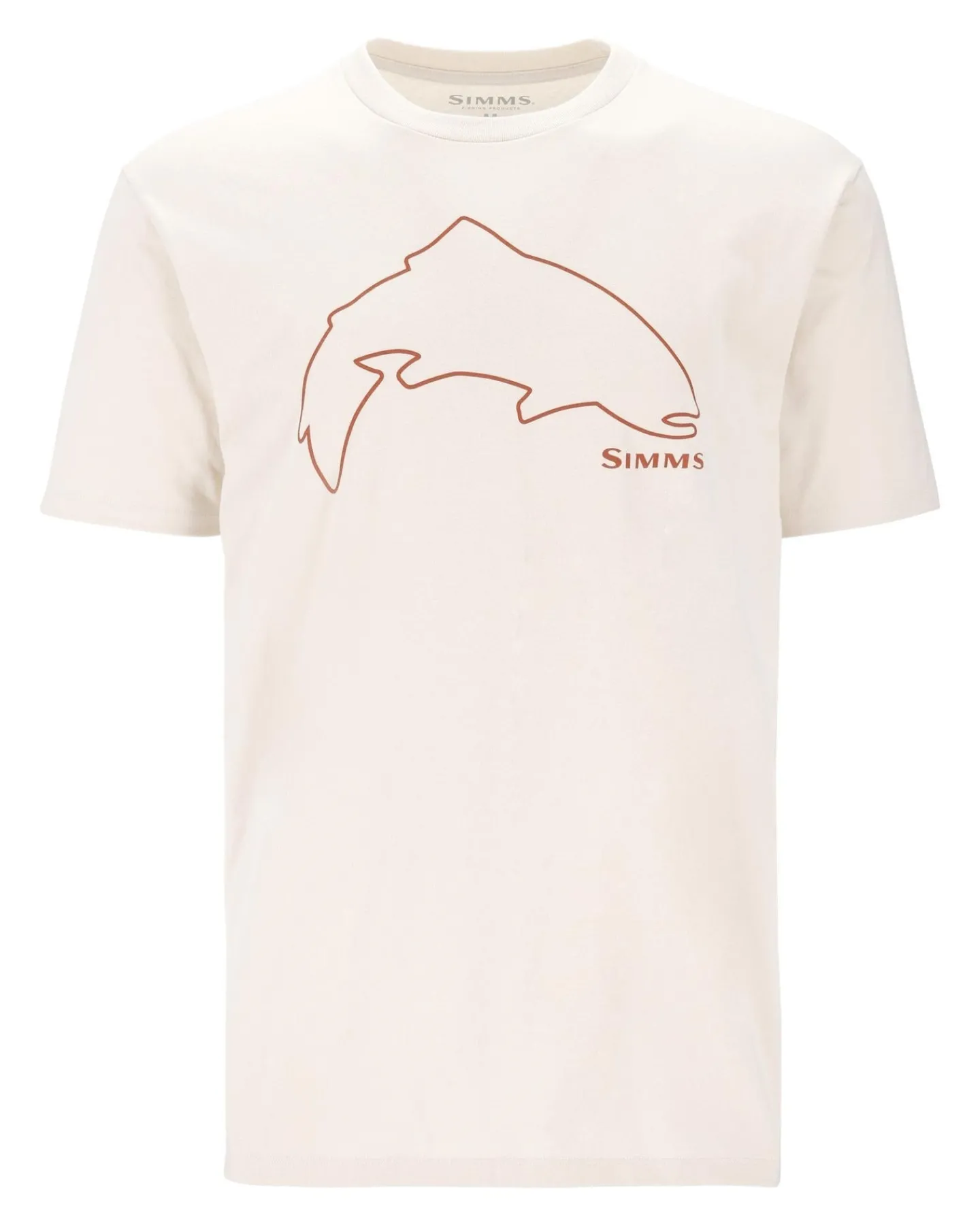 New Simms Fishing Men's Trout Outline T-Shirt