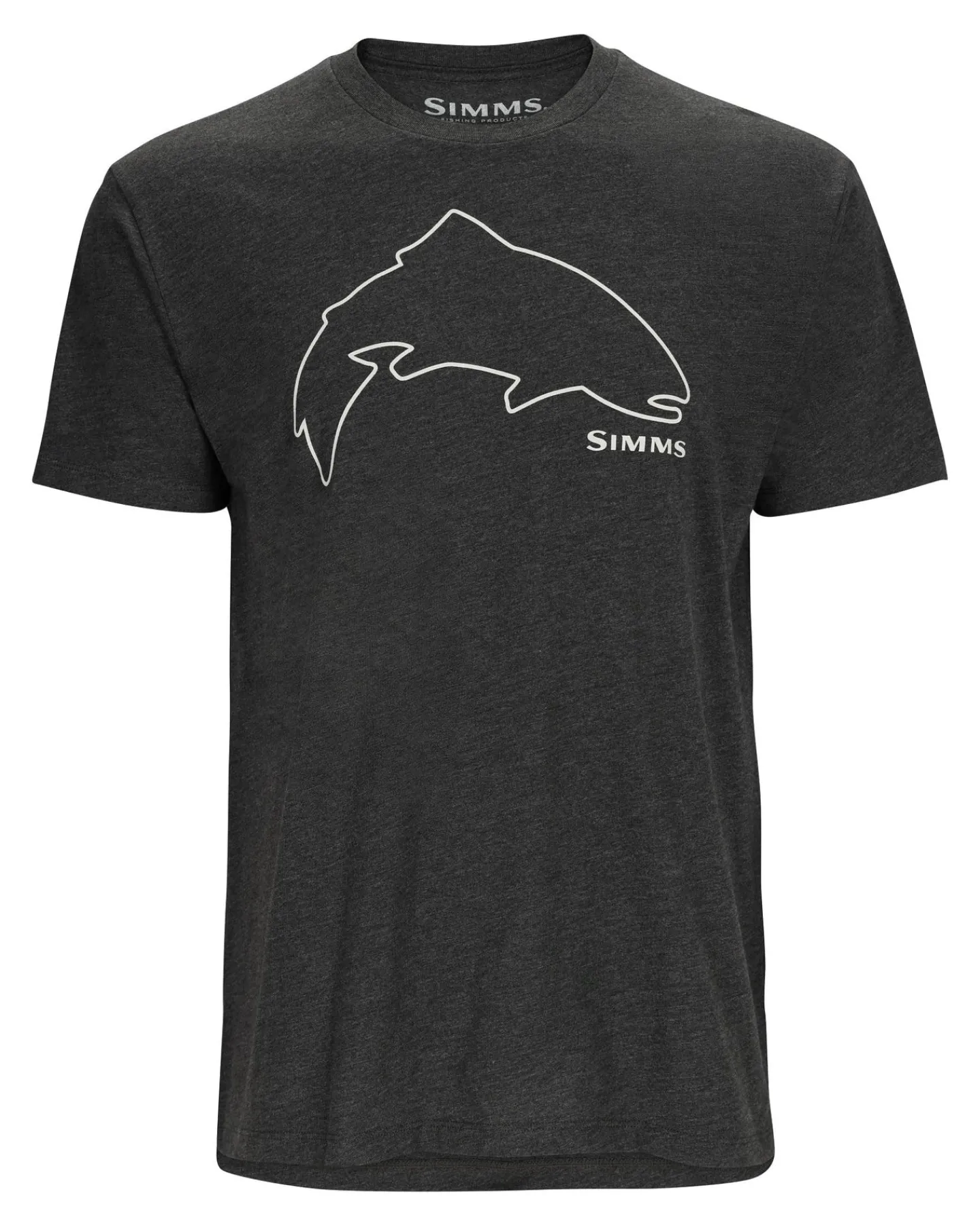 New Simms Fishing Men's Trout Outline T-Shirt