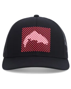 Best Simms Fishing Simms HD Logo Trucker Cap Black